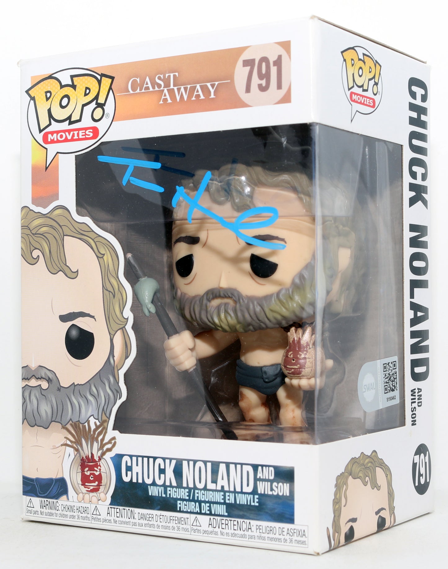 
                  
                    Tom Hanks as Chuck Noland in Cast Away (SWAU) Signed Funko POP! #791
                  
                