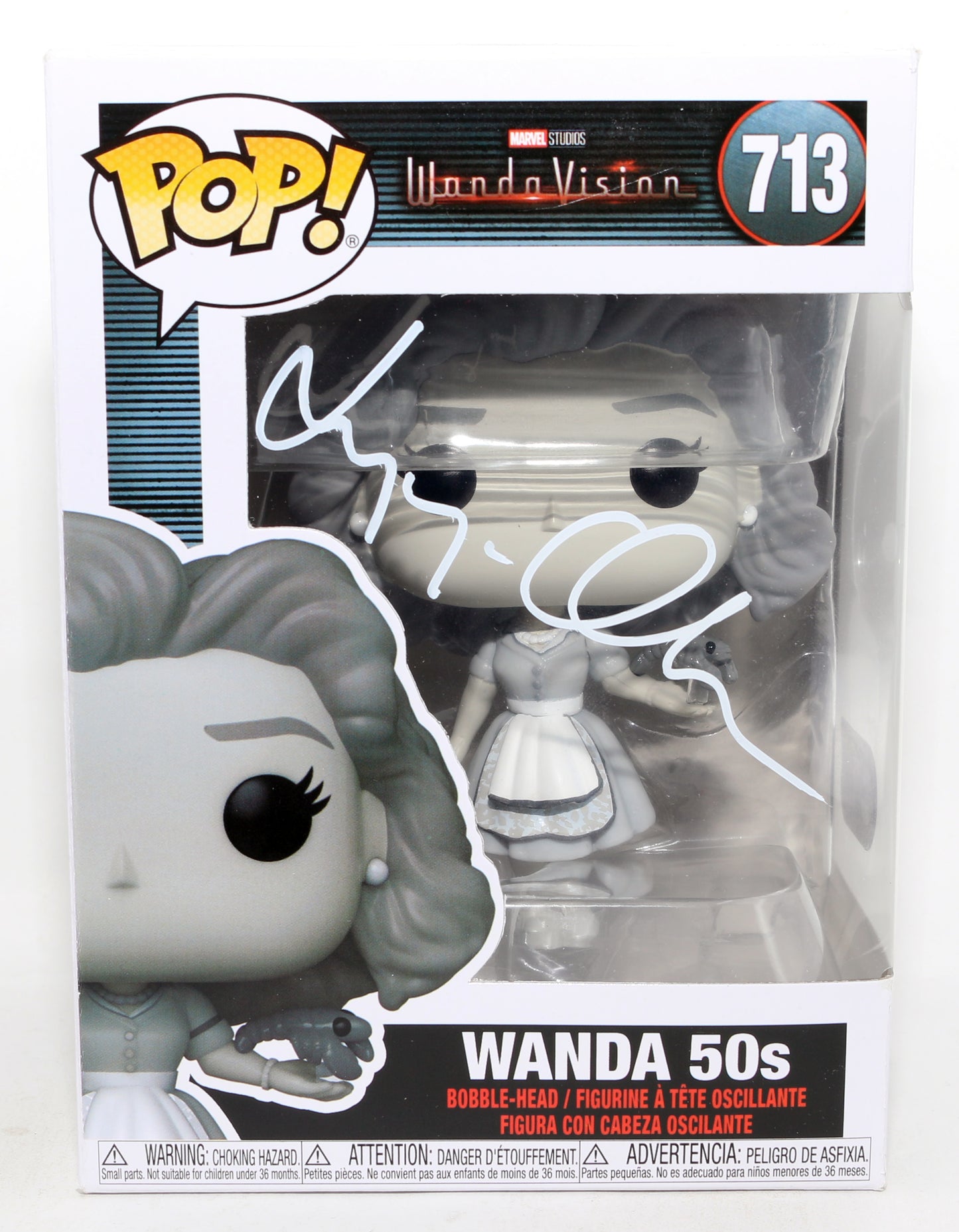 
                  
                    Elizabeth Olsen as Wanda [50's] in WandaVision (SWAU) Signed Funko POP! #713
                  
                