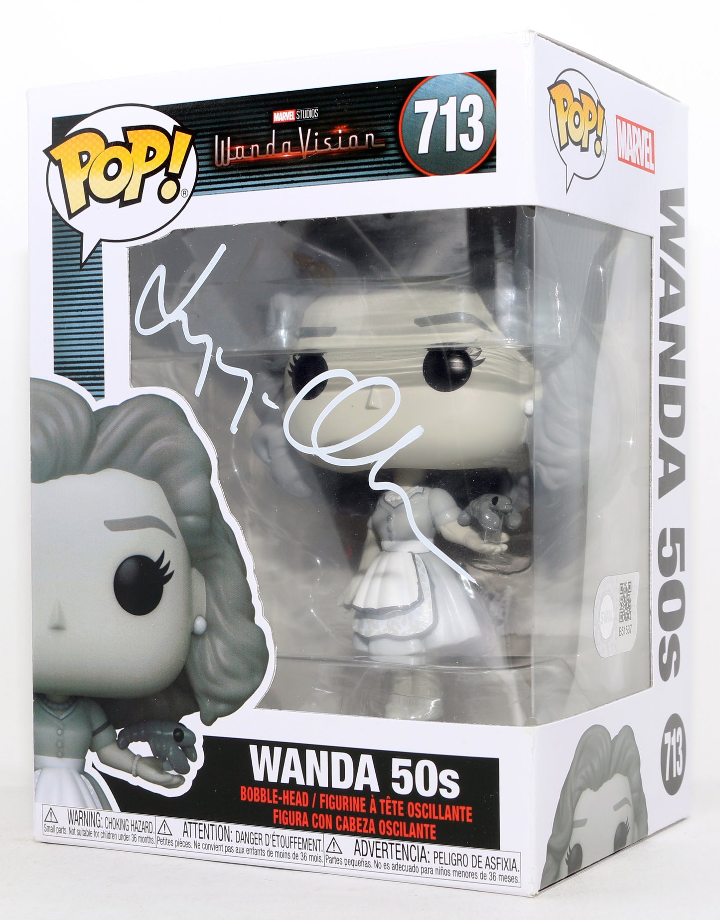 
                  
                    Elizabeth Olsen as Wanda [50's] in WandaVision (SWAU) Signed Funko POP! #713
                  
                