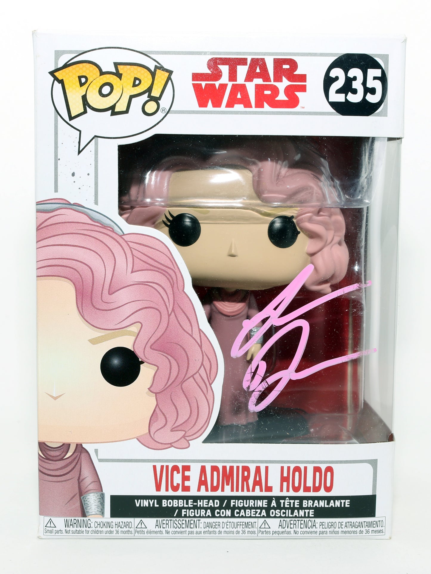 
                  
                    Laura Dern as Vice Admiral Holdo in  Star Wars: The Last Jedi Signed Funko POP! #235
                  
                