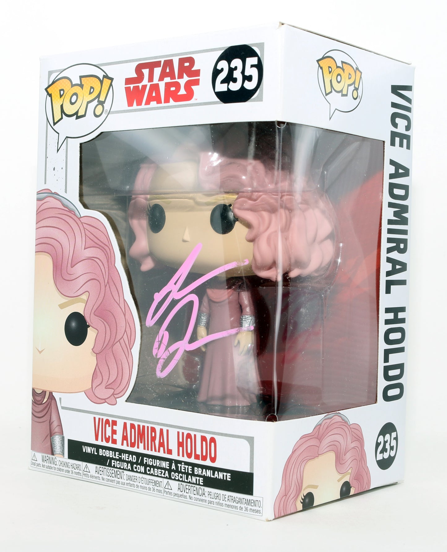 
                  
                    Laura Dern as Vice Admiral Holdo in  Star Wars: The Last Jedi Signed Funko POP! #235
                  
                