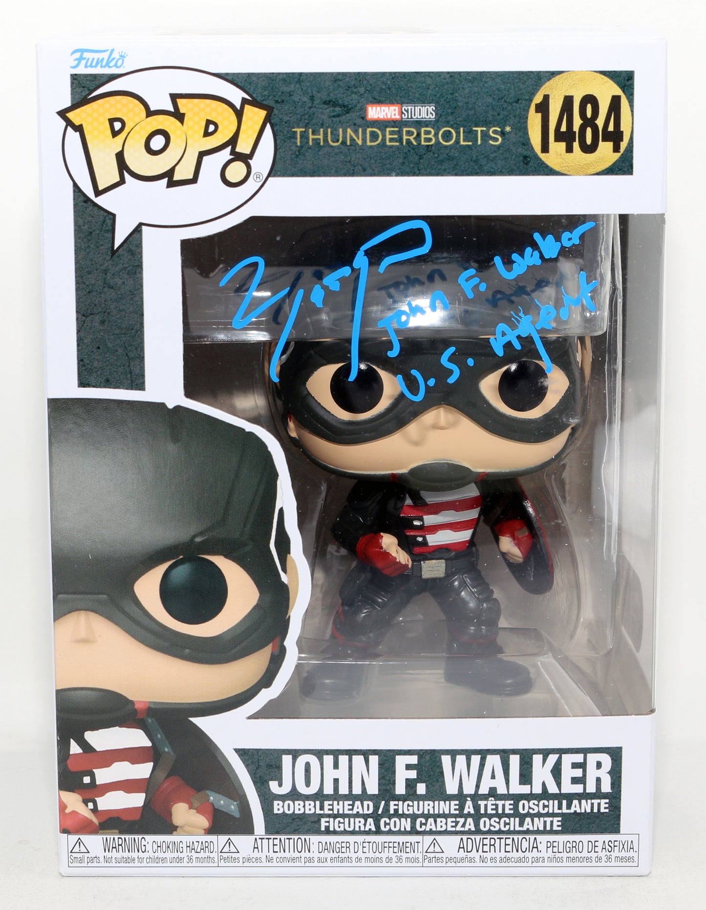 
                  
                    Wyatt Russell as John F. Walker in Thunderbolts* / The New Avengers (SWAU) Signed Funko POP! #1484 with Character Name
                  
                