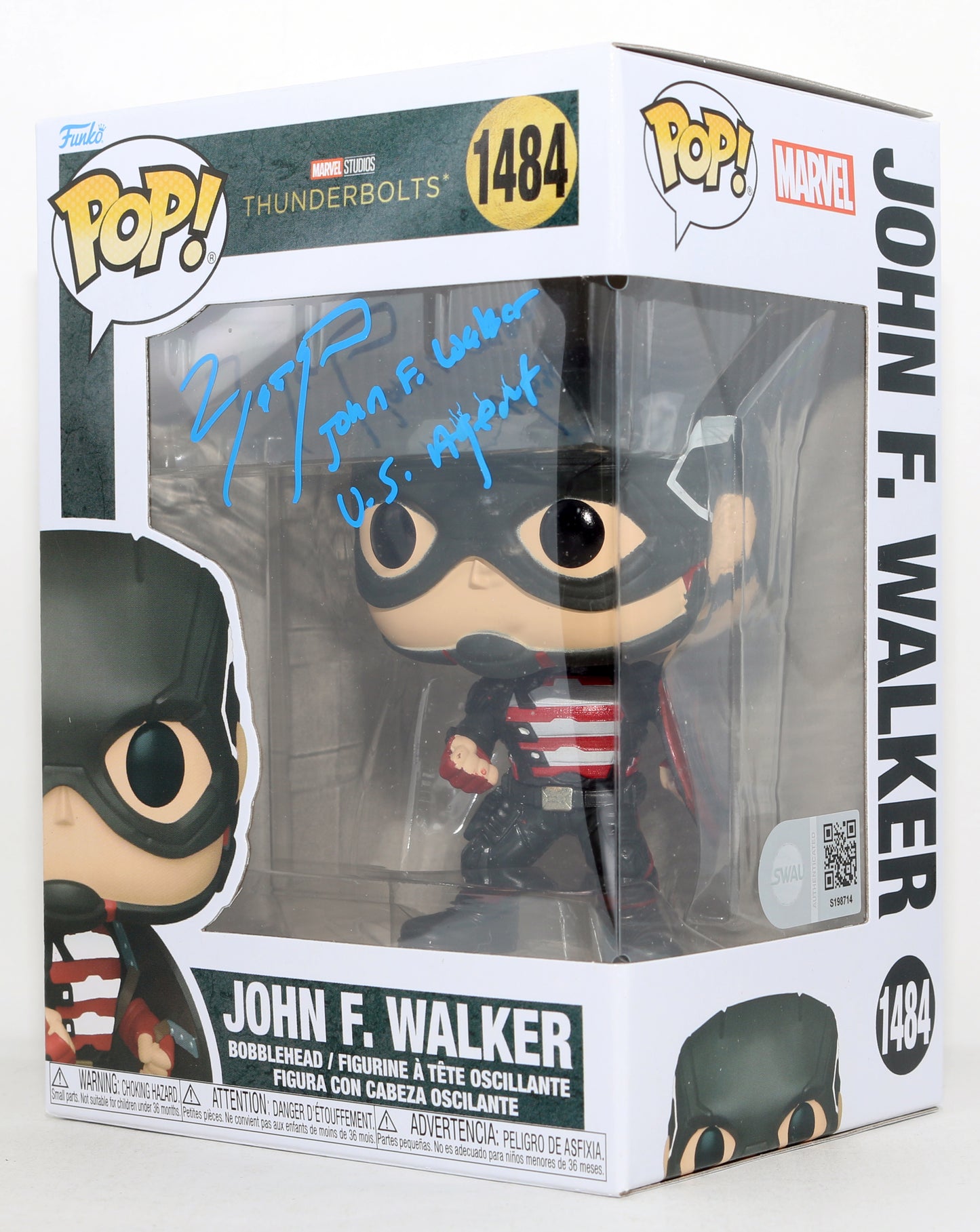 
                  
                    Wyatt Russell as John F. Walker in Thunderbolts* / The New Avengers (SWAU) Signed Funko POP! #1484 with Character Name
                  
                