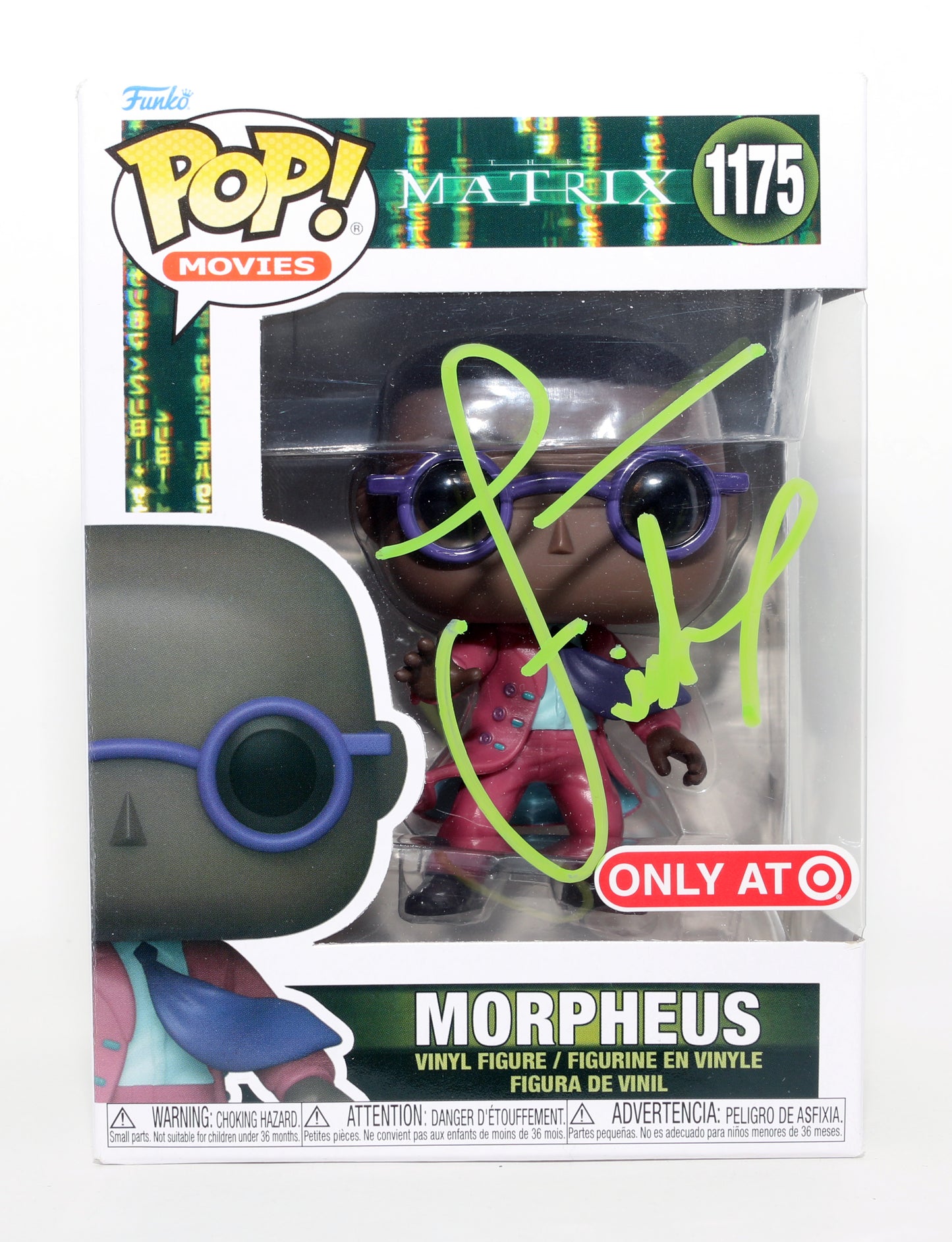
                  
                    Laurence Fishburne as Morpheus in The Matrix Target Exclusive Signed Funko POP! #1175
                  
                