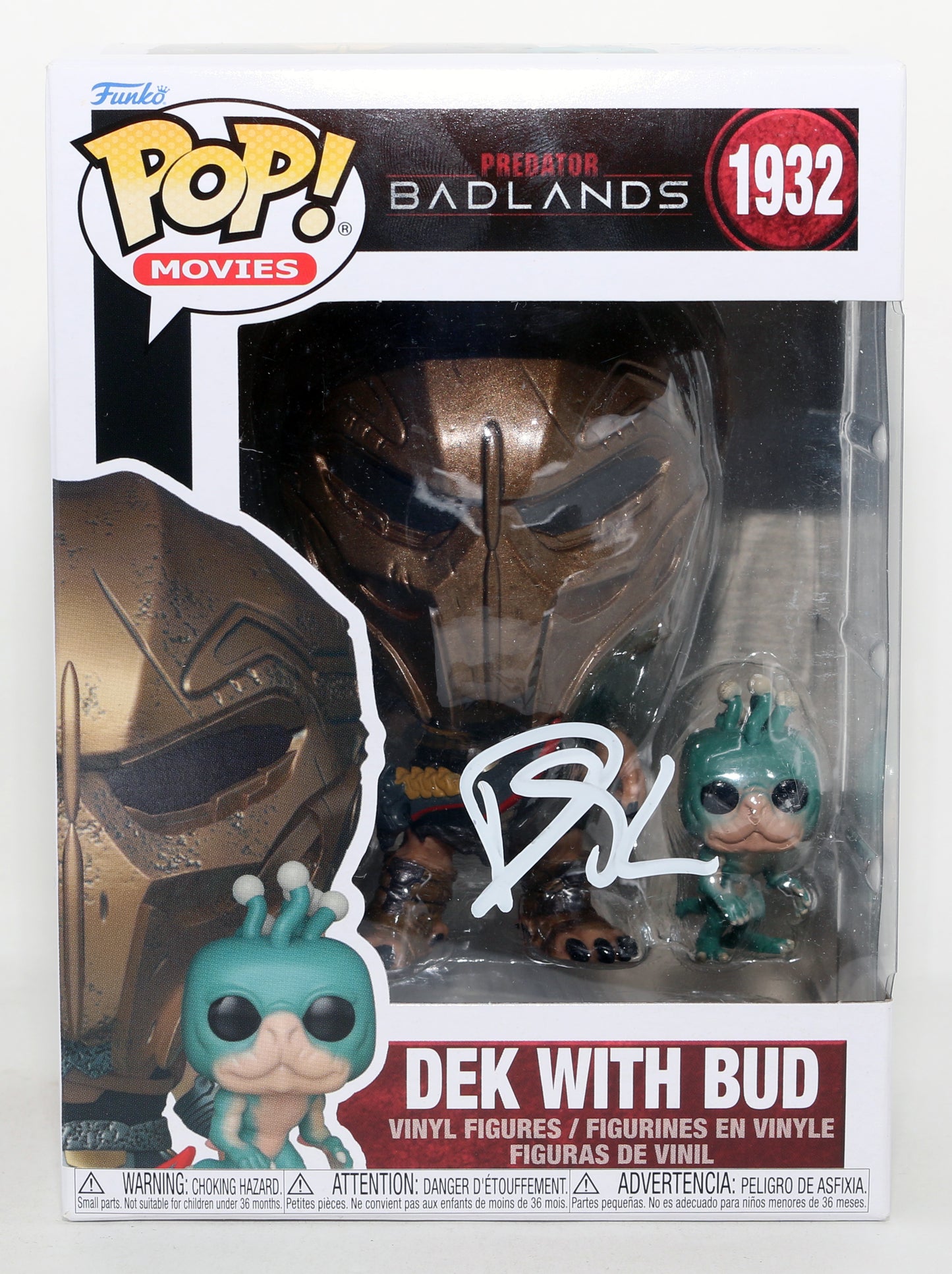 
                  
                    Dimitrius Schuster-Koloamatangi as Dek in Predator: Badlands (Beckett) Signed Funko POP! #1932
                  
                