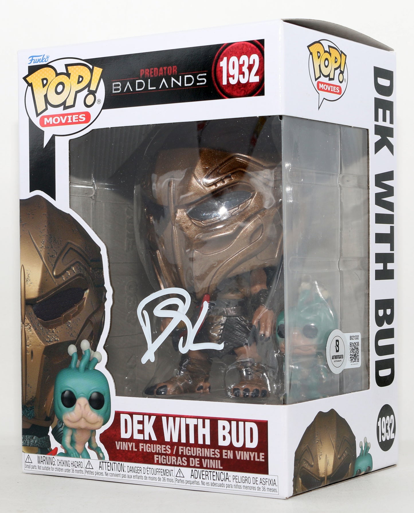 
                  
                    Dimitrius Schuster-Koloamatangi as Dek in Predator: Badlands (Beckett) Signed Funko POP! #1932
                  
                