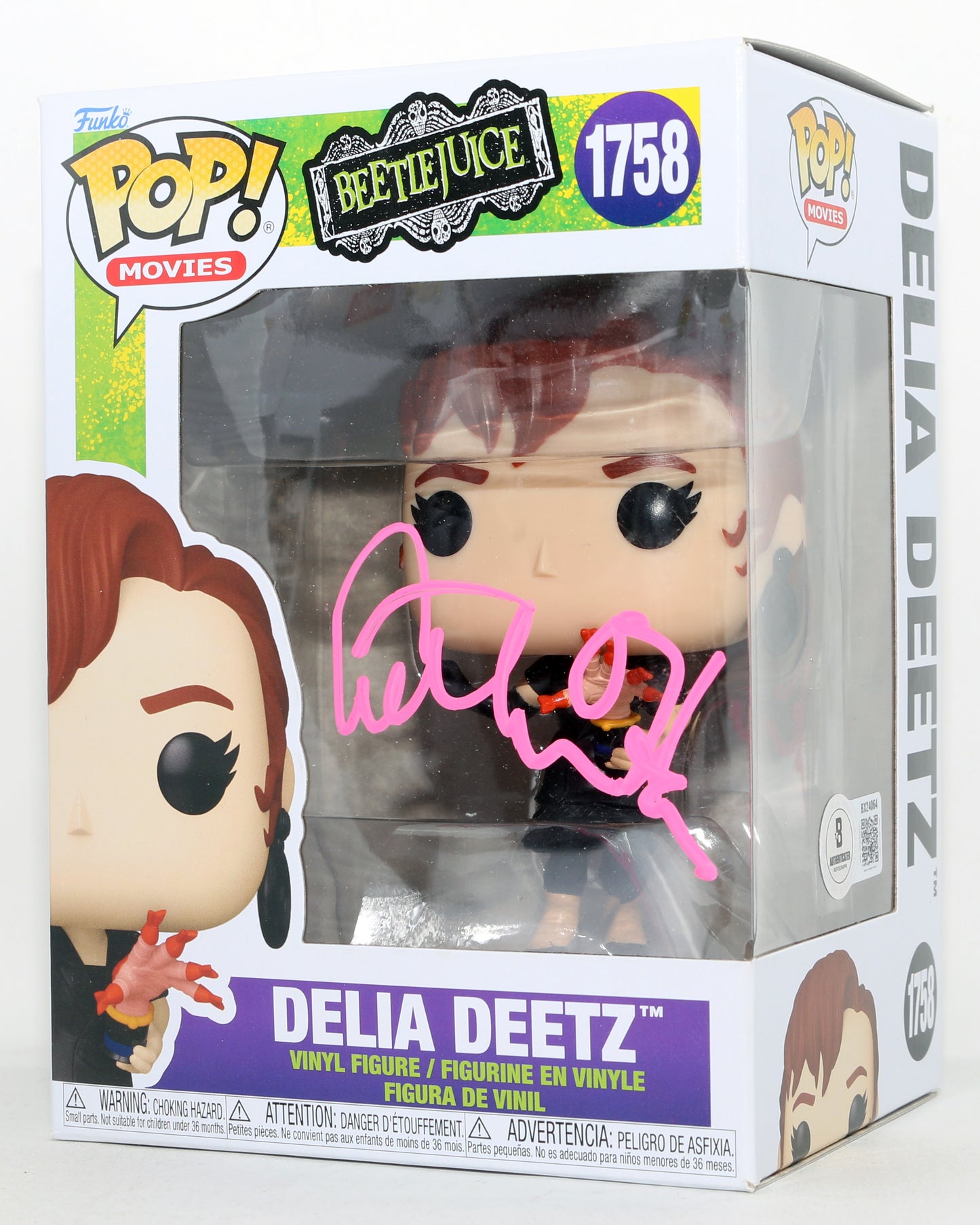 
                  
                    Catherine O'Hara as Delia Deetz in Beetlejuice (Beckett) Signed Funko POP! #1758
                  
                
