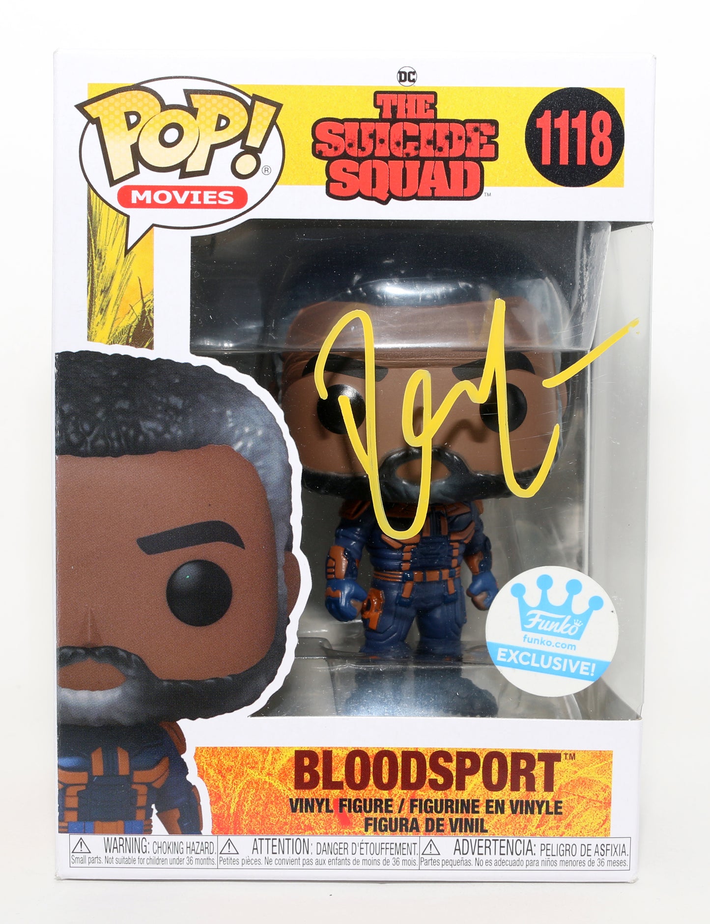 
                  
                    Idris Elba as Bloodsport in The Suicide Squad Funko Store Exclusive Signed Funko POP! #1118
                  
                
