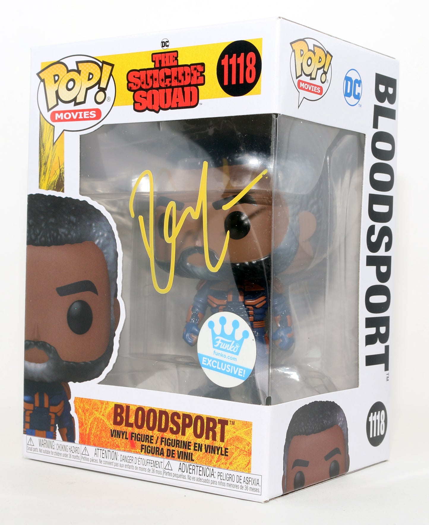 
                  
                    Idris Elba as Bloodsport in The Suicide Squad Funko Store Exclusive Signed Funko POP! #1118
                  
                
