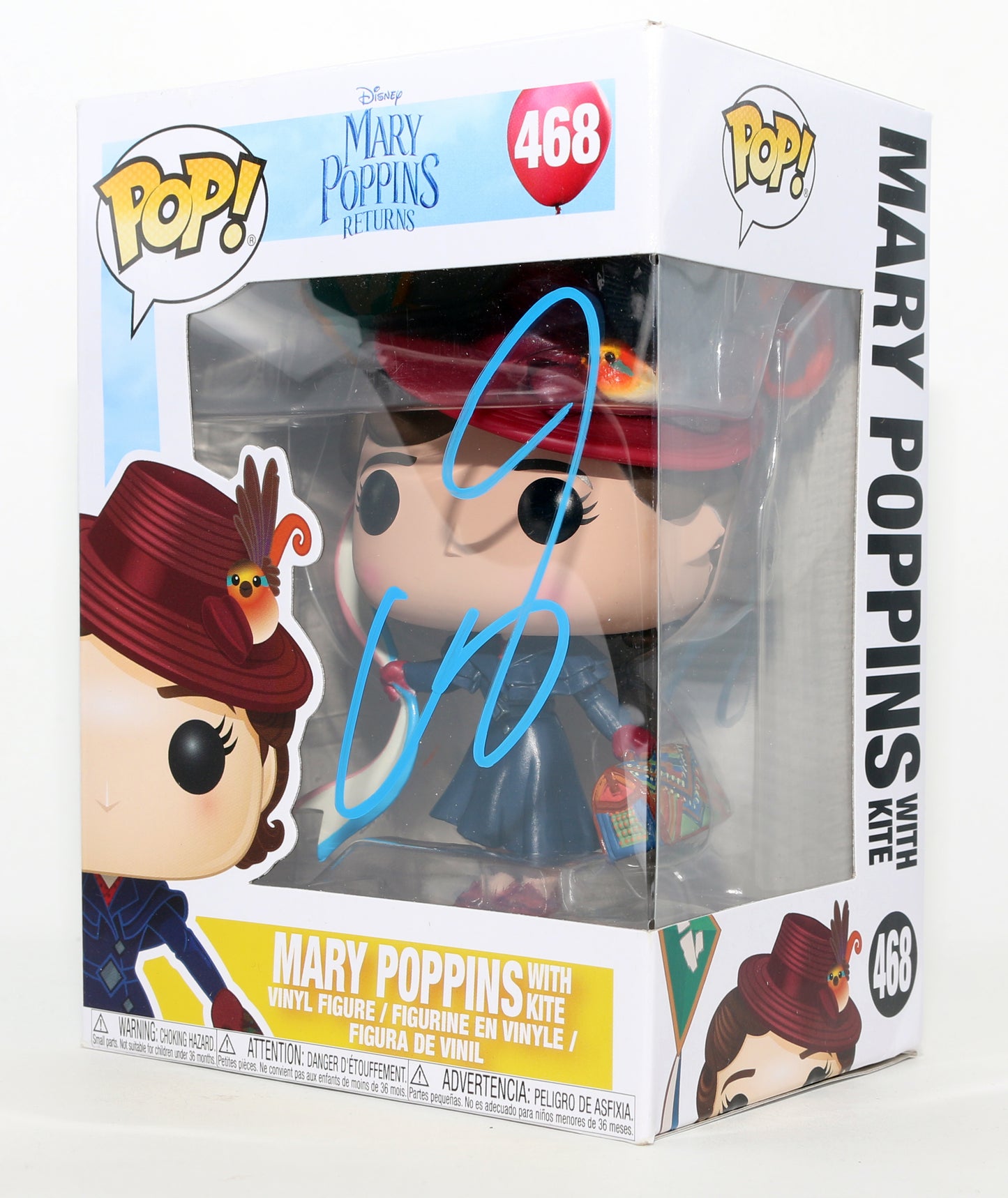 
                  
                    Emily Blunt as Mary Poppins with Kite in Mary Poppins Returns Signed Funko POP! #468
                  
                