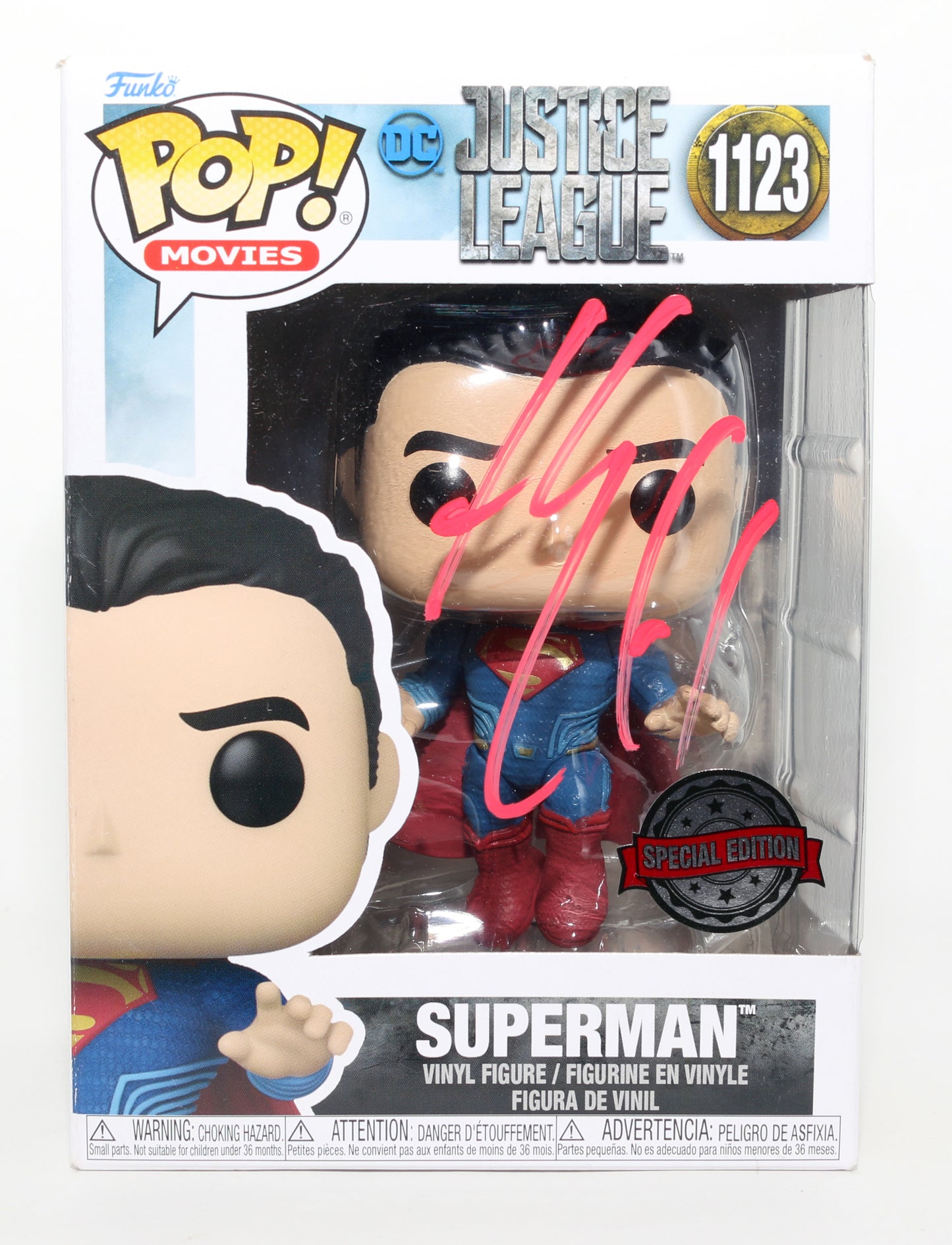
                  
                    Henry Cavill as Superman in Justice League Special Edition Signed Funko POP! #1123
                  
                
