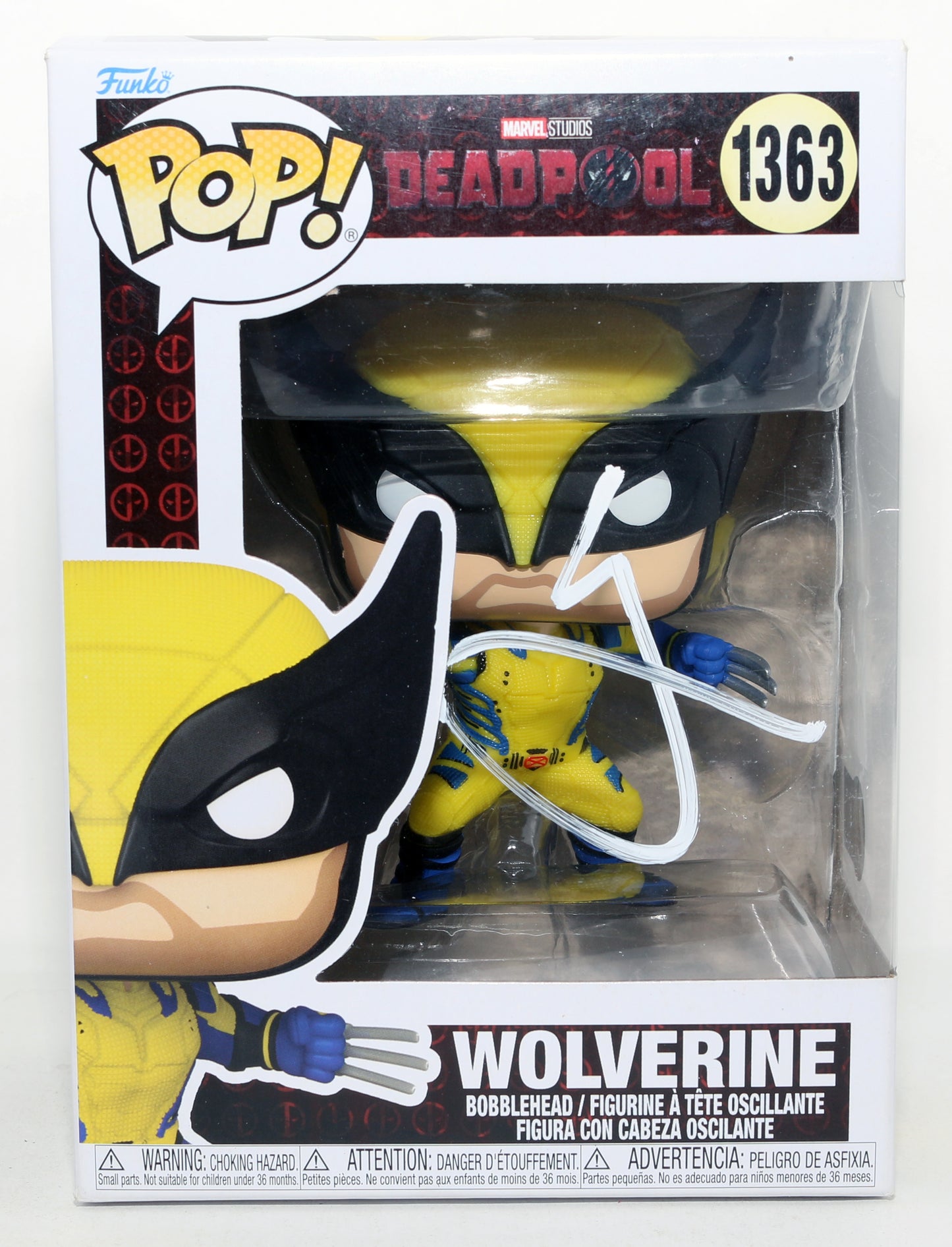 
                  
                    Hugh Jackman as Wolverine in Deadpool & Wolverine (Beckett) Signed Funko POP! #1363
                  
                