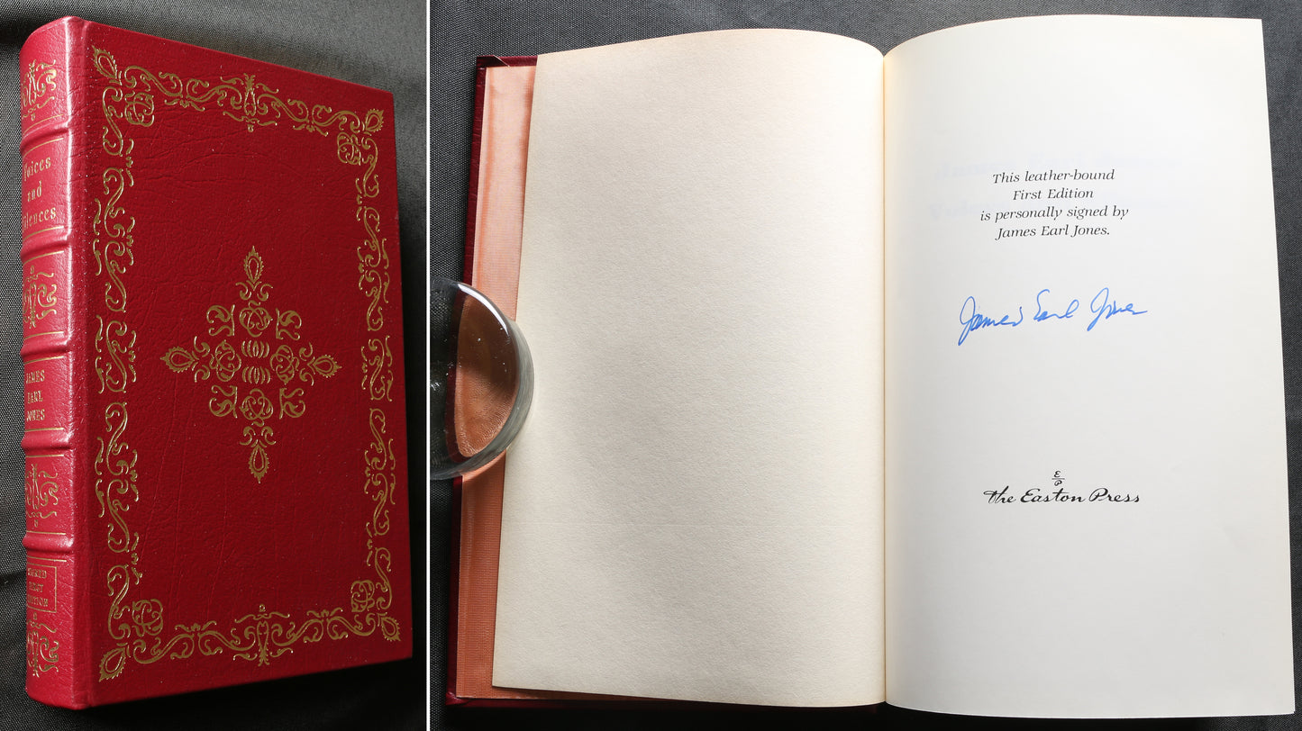 
                  
                    Voices and Silences Leather-bound Hardcover 1st Edition Book Signed by Star Wars Darth Vader & the Lion King Actor & Author James Earl Jones
                  
                
