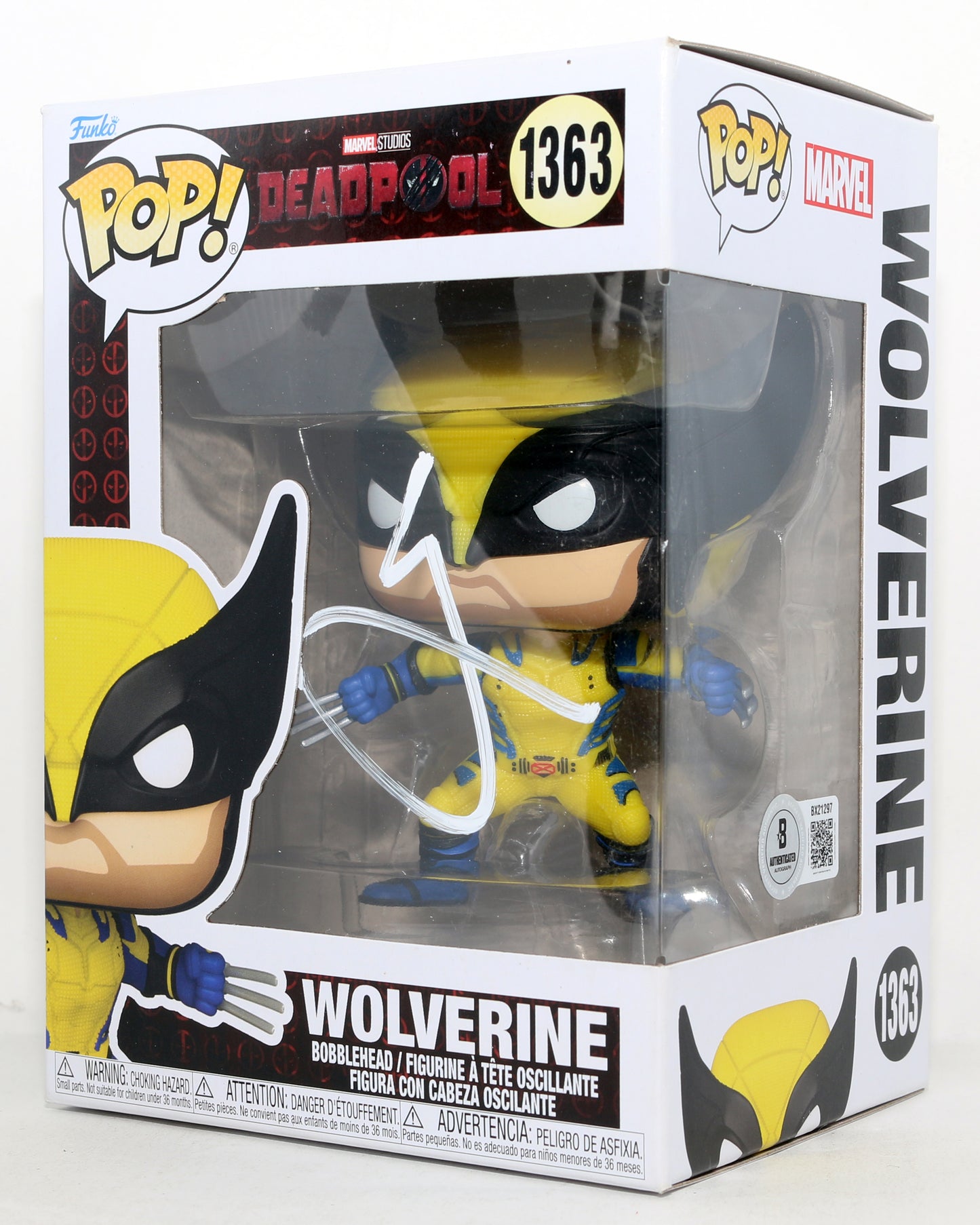 
                  
                    Hugh Jackman as Wolverine in Deadpool & Wolverine (Beckett) Signed Funko POP! #1363
                  
                