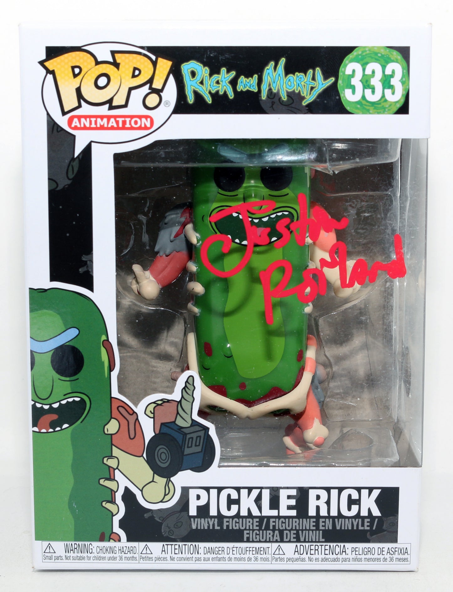 
                  
                    Justin Roiland Co-creator & Voice of Rick & Morty (Beckett) Signed Funko POP! #333
                  
                