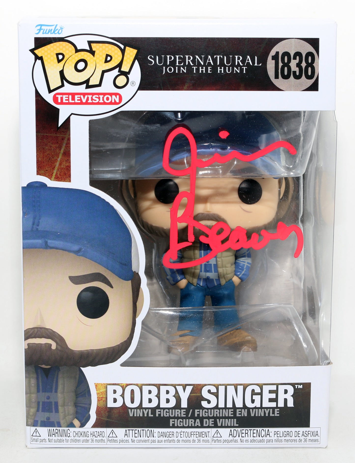 
                  
                    Jim Beaver as Bobby Singer in Supernatural (Beckett) Signed Funko POP! #1838
                  
                
