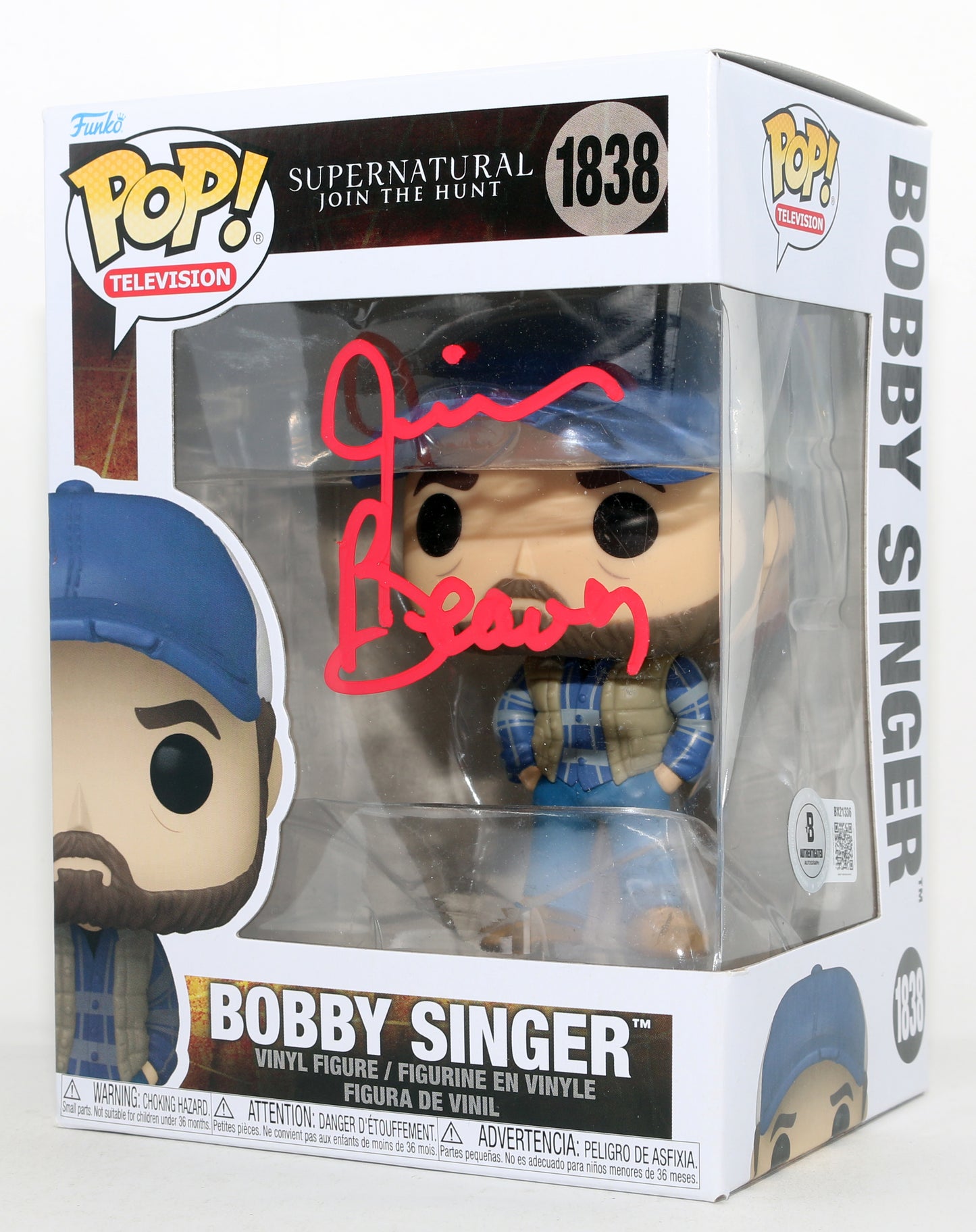 
                  
                    Jim Beaver as Bobby Singer in Supernatural (Beckett) Signed Funko POP! #1838
                  
                