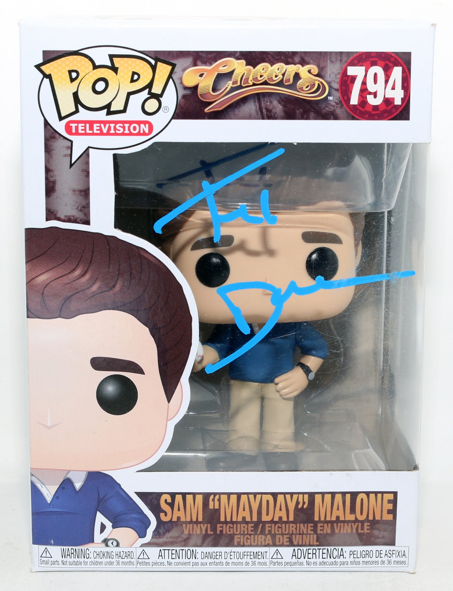 
                  
                    Ted Danson as Sam "Mayday" Malone in Cheers (Beckett) Signed Funko POP! #794
                  
                