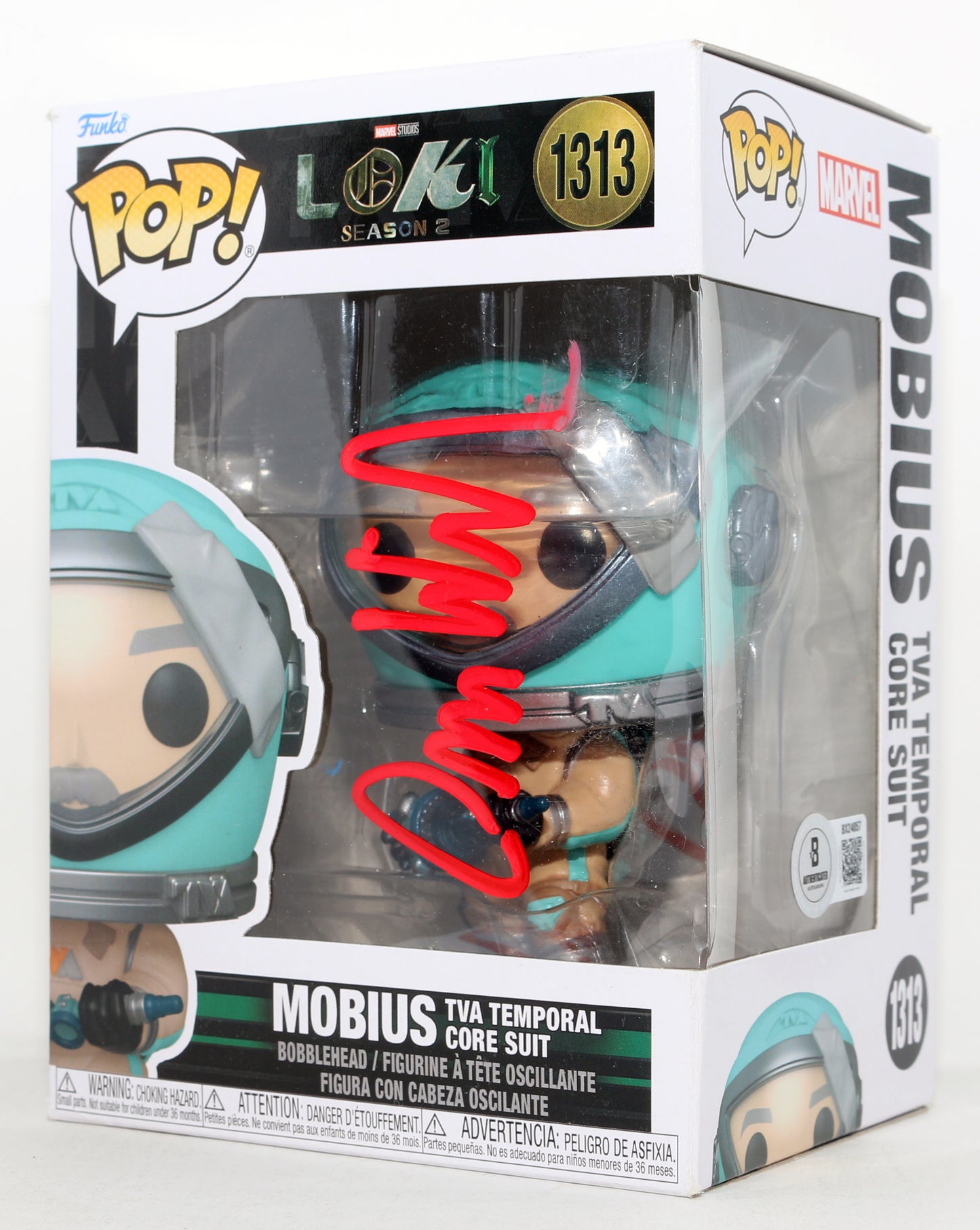 
                  
                    Owen Wilson as Mobius M. Mobius in Loki (Beckett) Signed Funko POP! #1313
                  
                