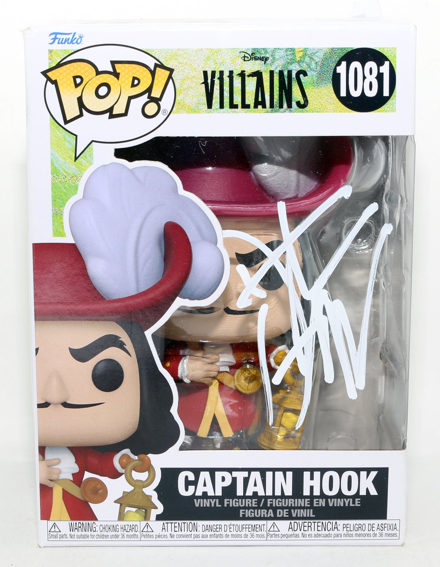 
                  
                    Dustin Hoffman as Captain Hook in Hook (Beckett) Signed Funko POP! #1081
                  
                