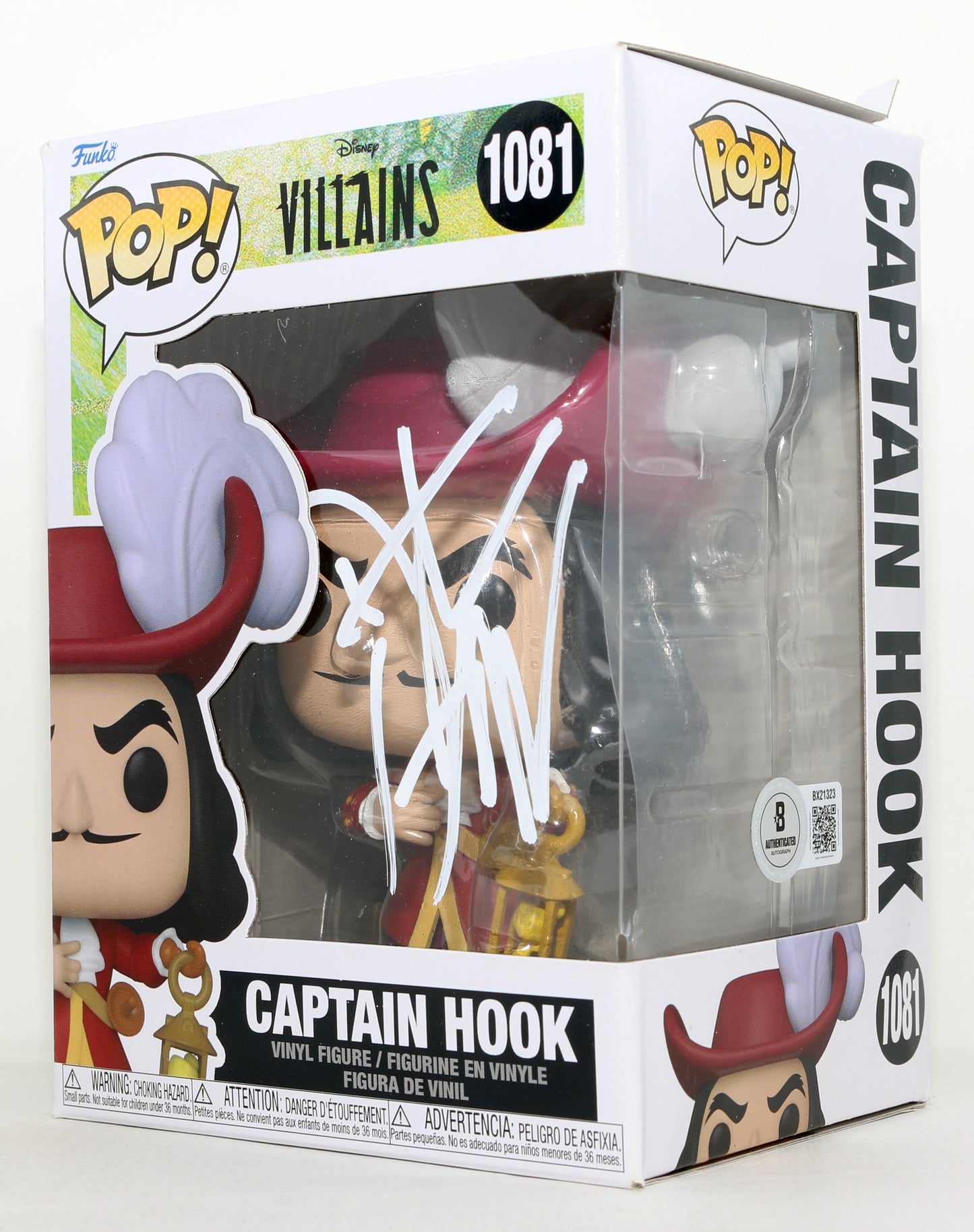 
                  
                    Dustin Hoffman as Captain Hook in Hook (Beckett) Signed Funko POP! #1081
                  
                
