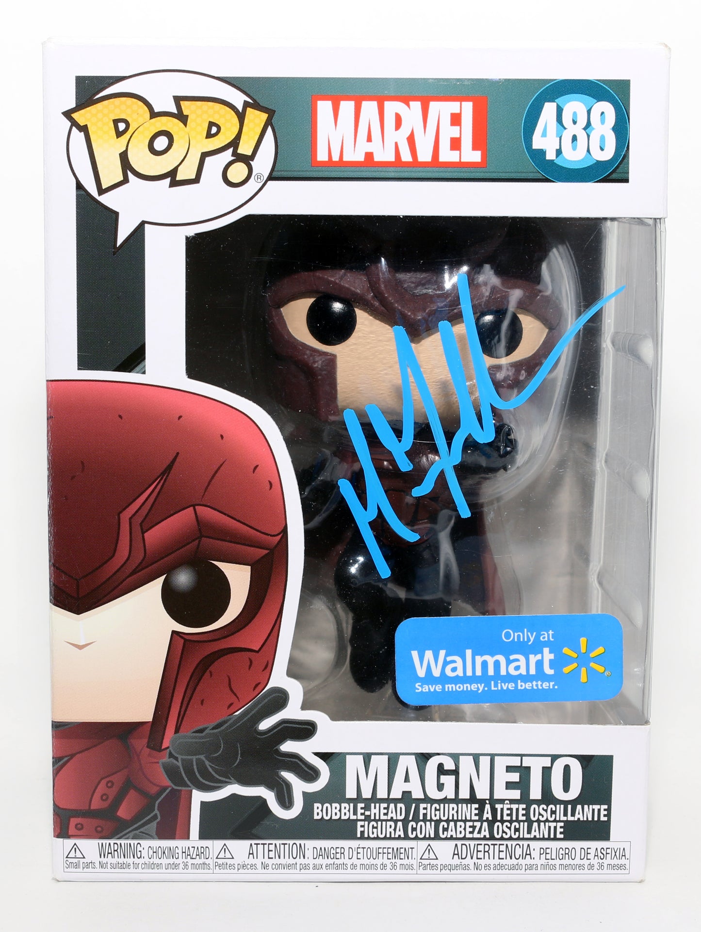 
                  
                    Michael Fassbender as Young Magneto in X-Men: Days of Future Past Walmart Exclusive Signed Funko POP! #488
                  
                
