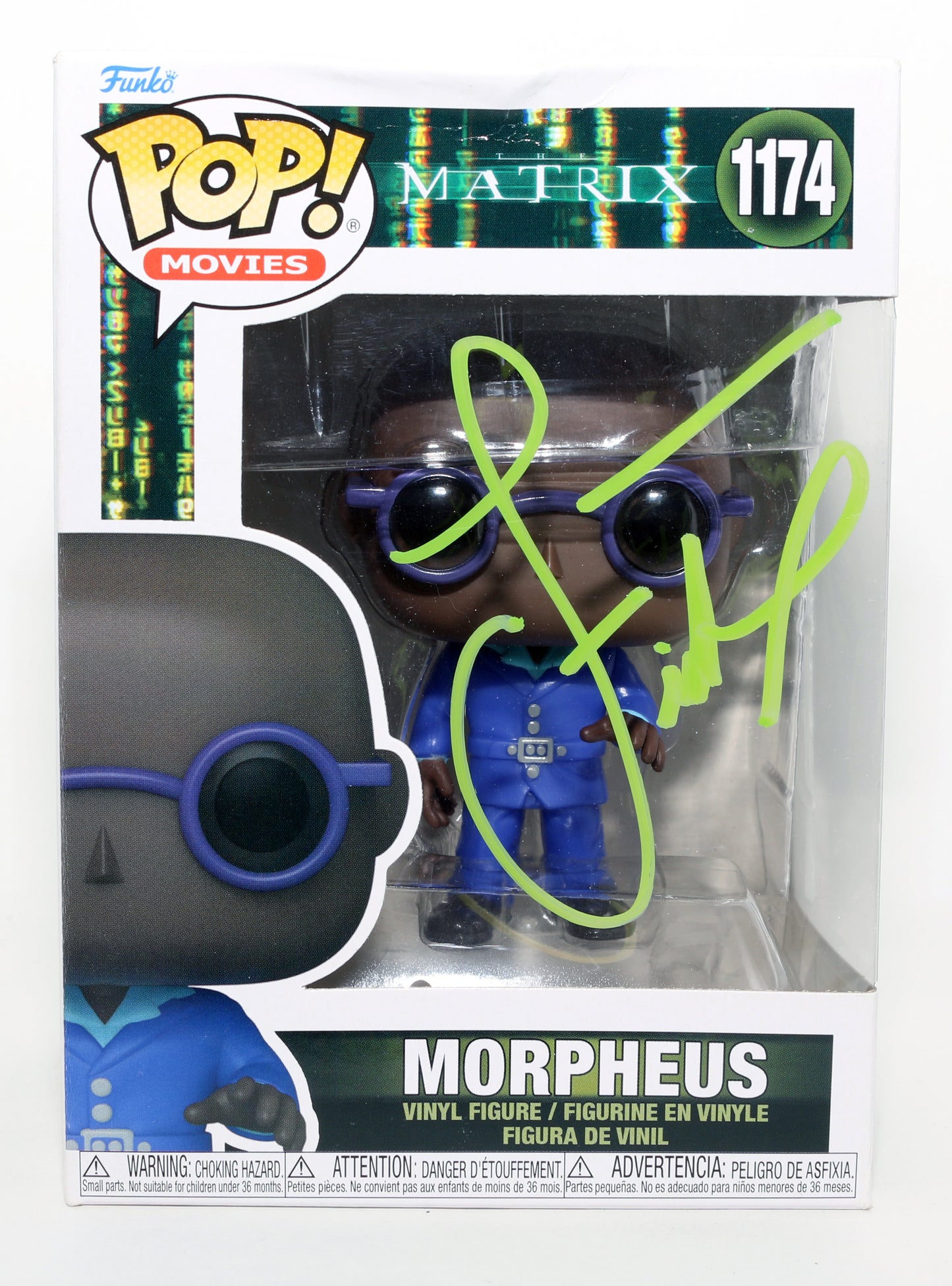
                  
                    Laurence Fishburne as Morpheus in The Matrix Signed Funko POP! #1174
                  
                
