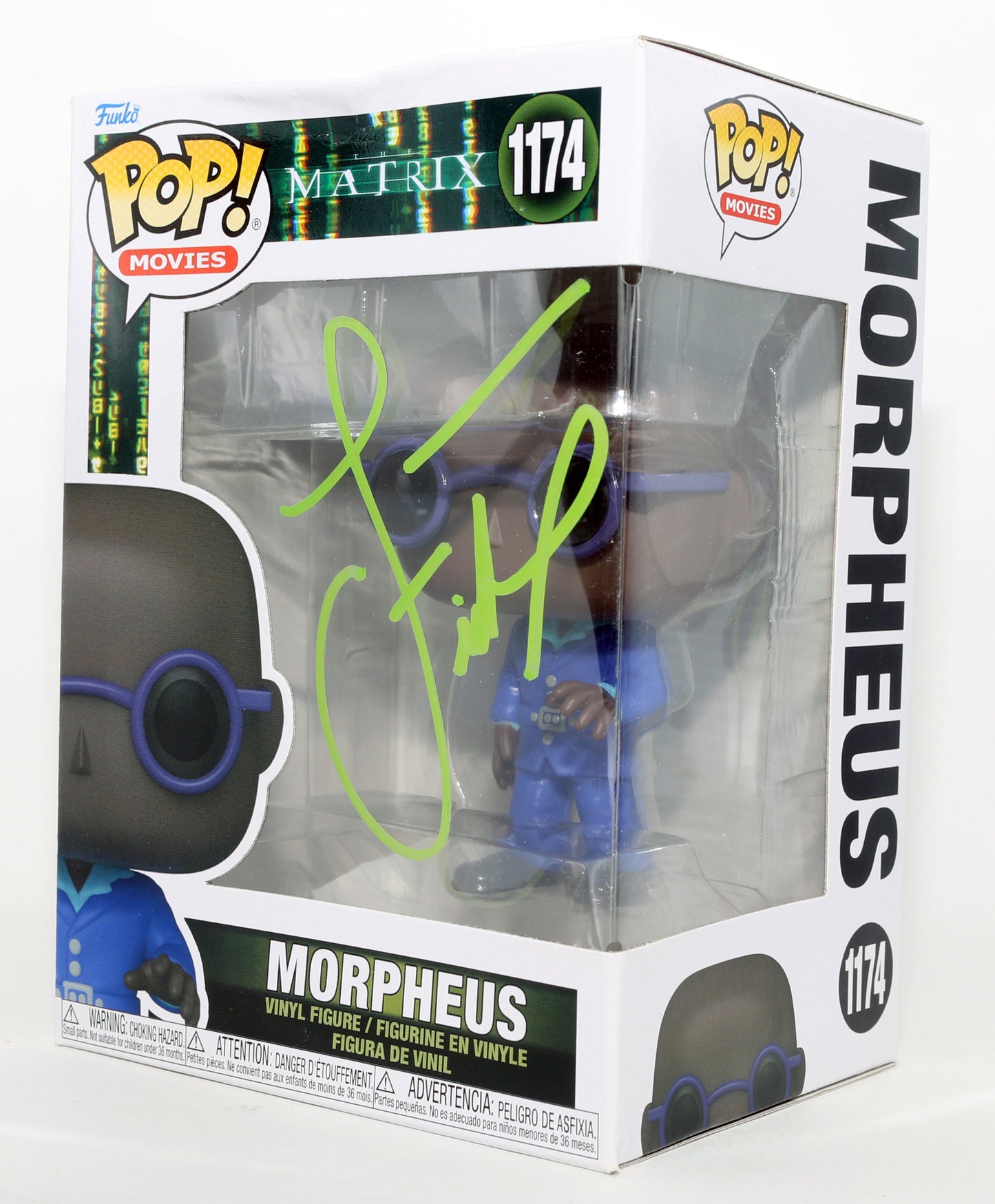 
                  
                    Laurence Fishburne as Morpheus in The Matrix Signed Funko POP! #1174
                  
                