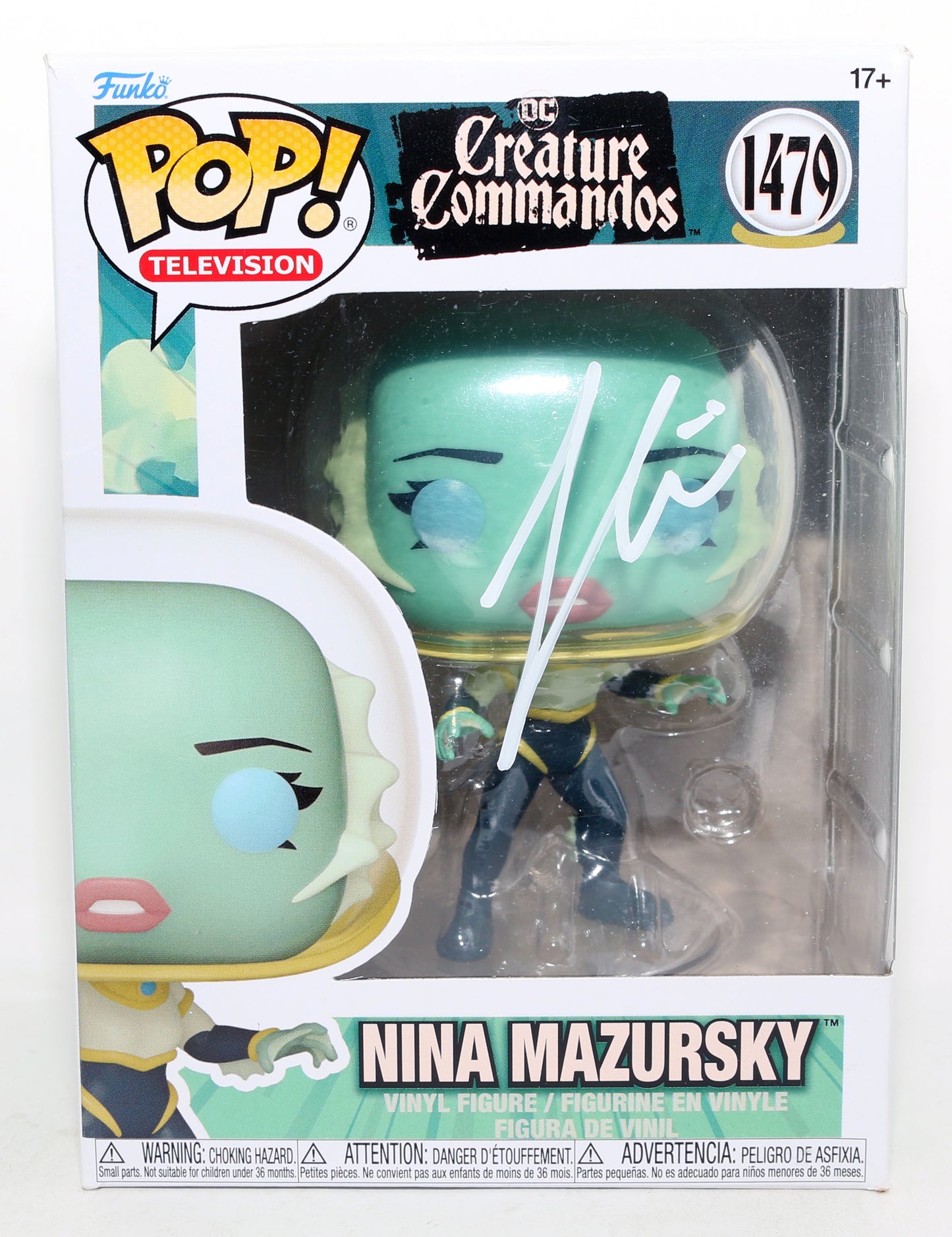 
                  
                    Zoë Chao as Nina Mazursky in Creature Commandos (Beckett) Signed Funko POP! #1479
                  
                