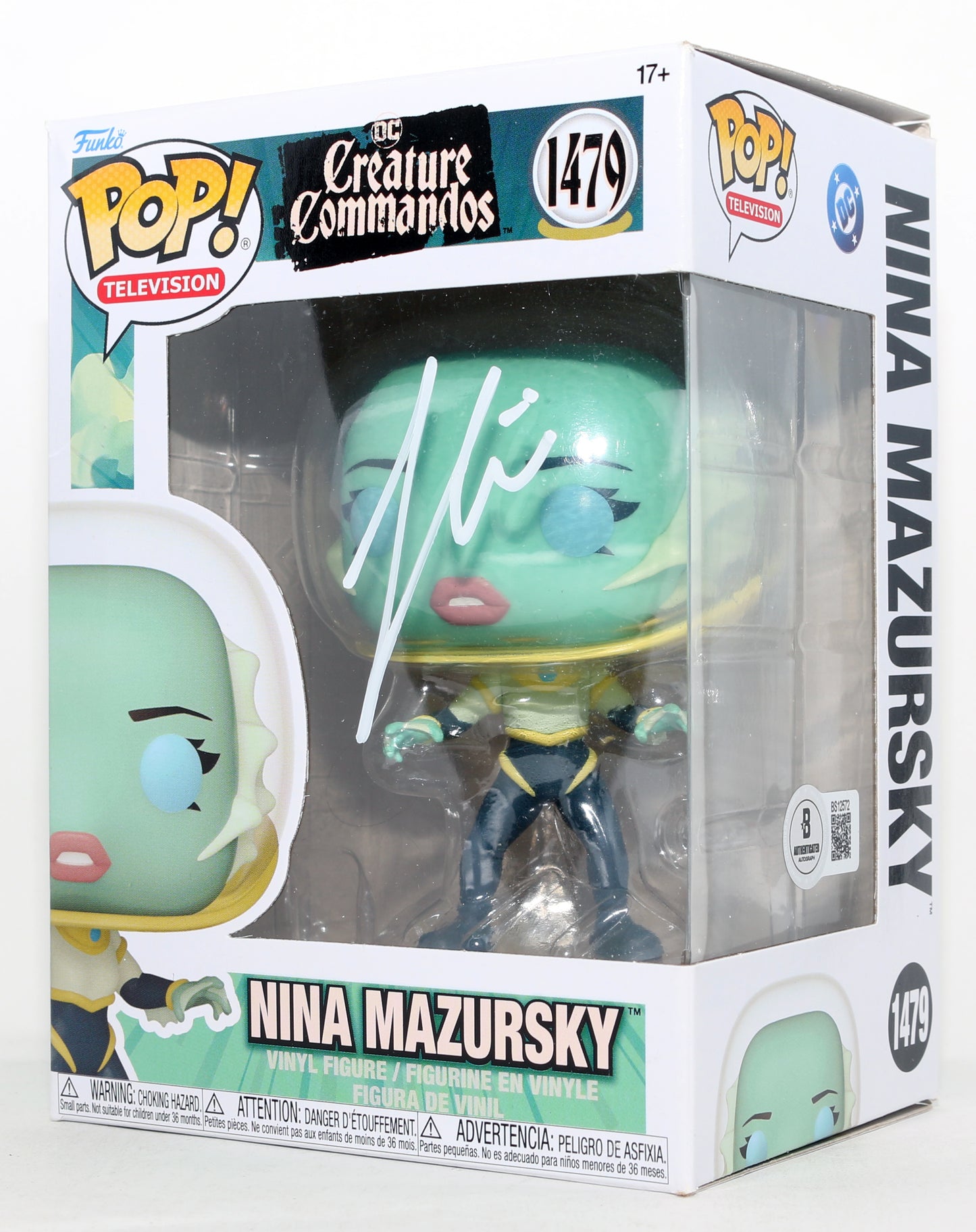 
                  
                    Zoë Chao as Nina Mazursky in Creature Commandos (Beckett) Signed Funko POP! #1479
                  
                