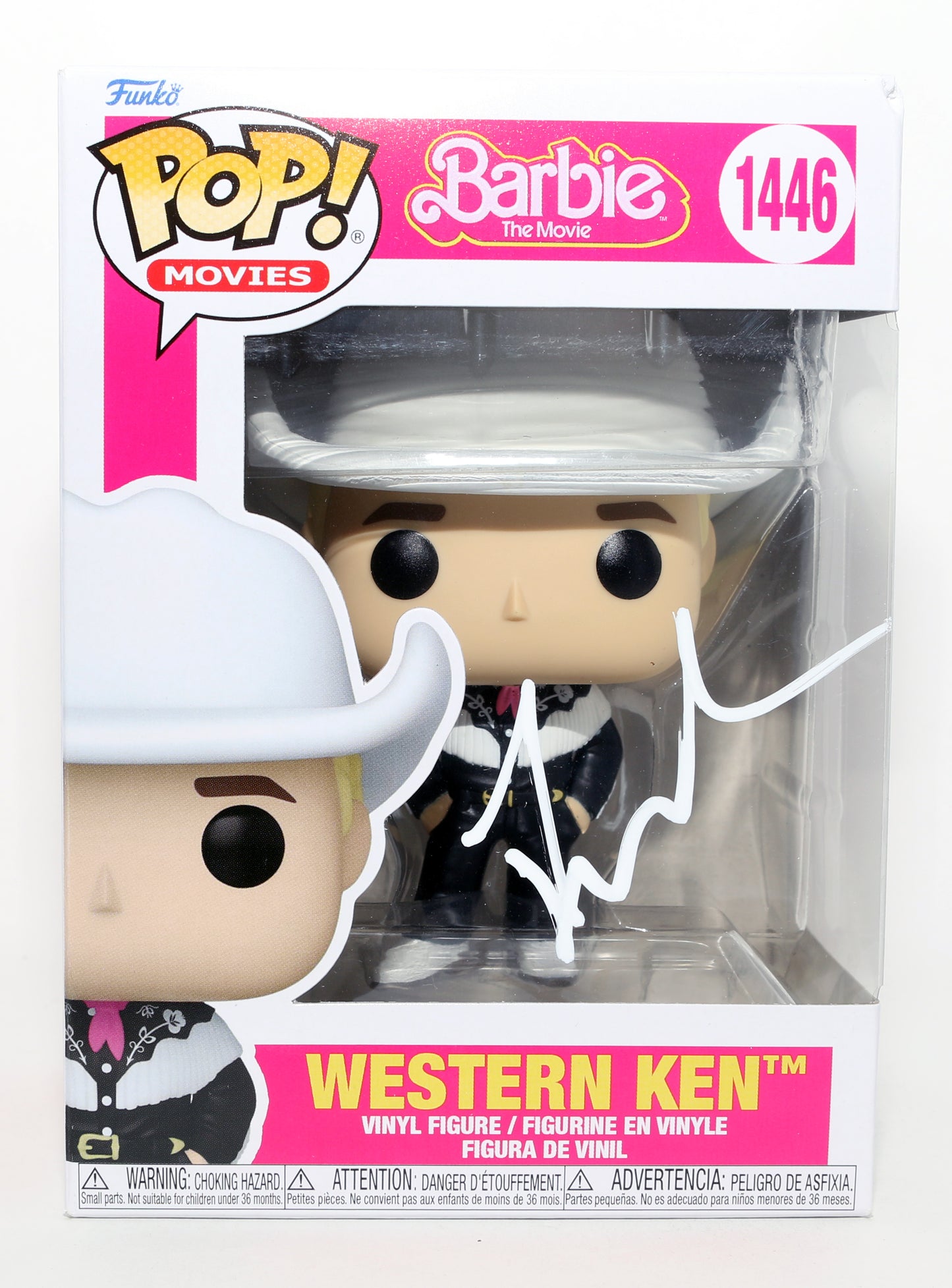
                  
                    Ryan Gosling as Western Ken in Barbie: The Movie Signed Funko POP! #1446
                  
                