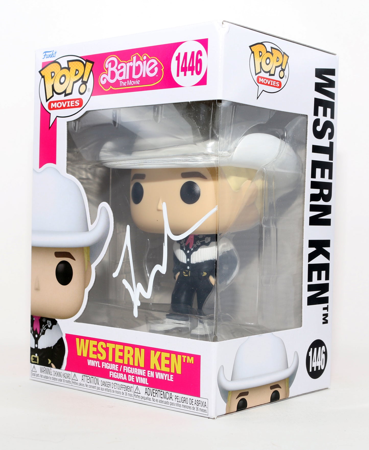
                  
                    Ryan Gosling as Western Ken in Barbie: The Movie Signed Funko POP! #1446
                  
                