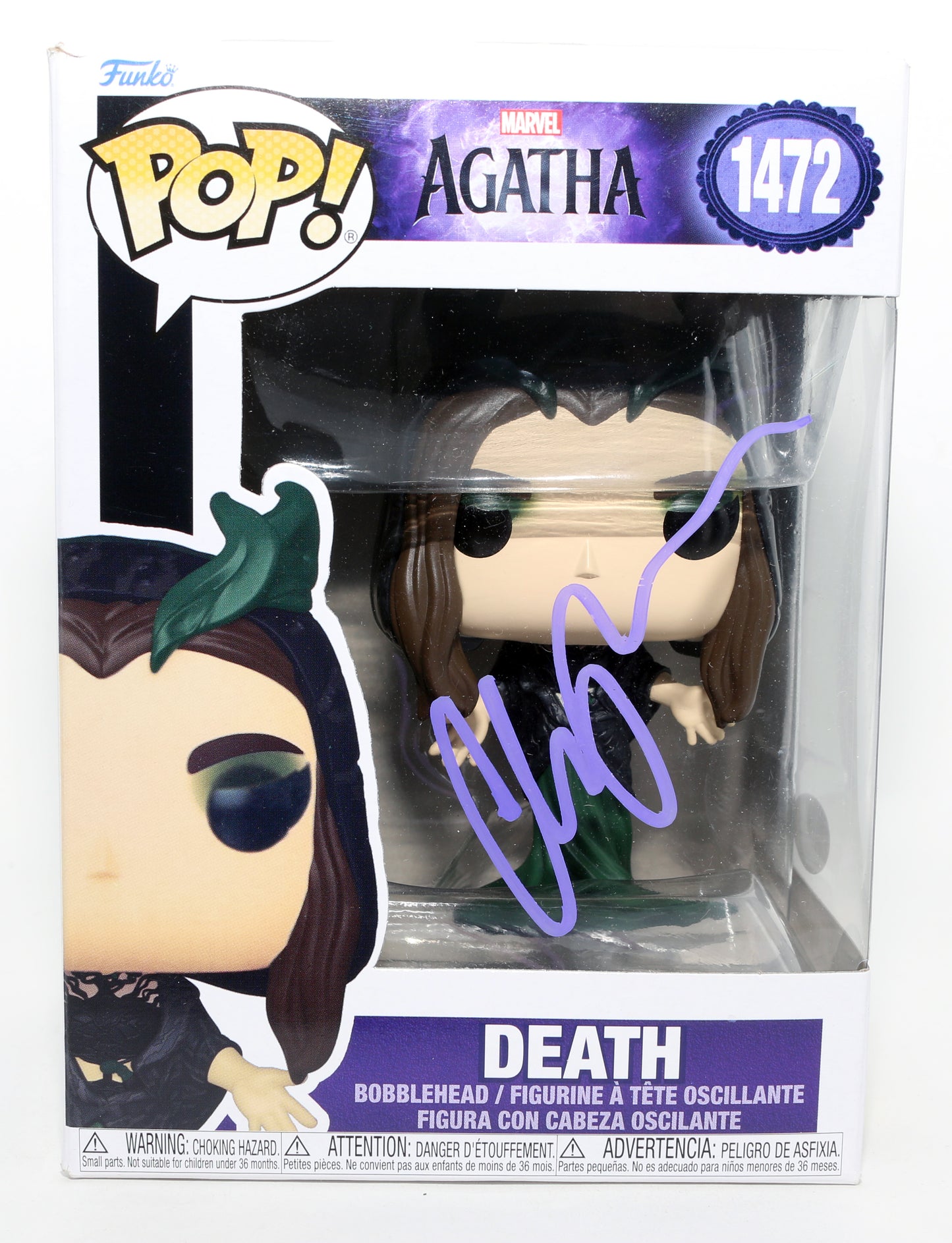 
                  
                    Aubrey Plaza as Death / Rio Vidal in Agatha All Along (JSA) Signed Funko POP! #1472
                  
                