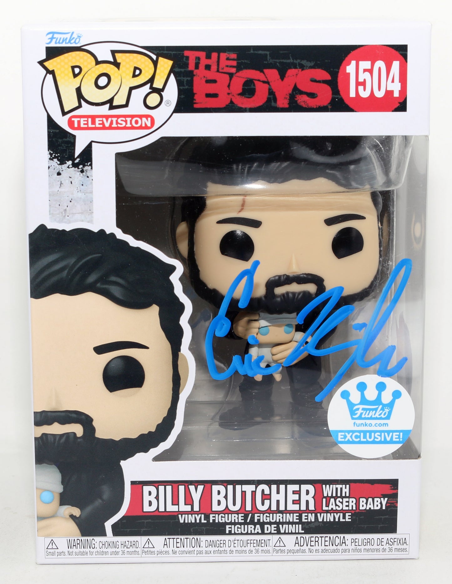 
                  
                    Karl Urban as Billy Butcher in The Boys Funko Store Exclusive Ed Asner Family Center 3rd Annual Charity Auction Signed Funko POP! #1504
                  
                