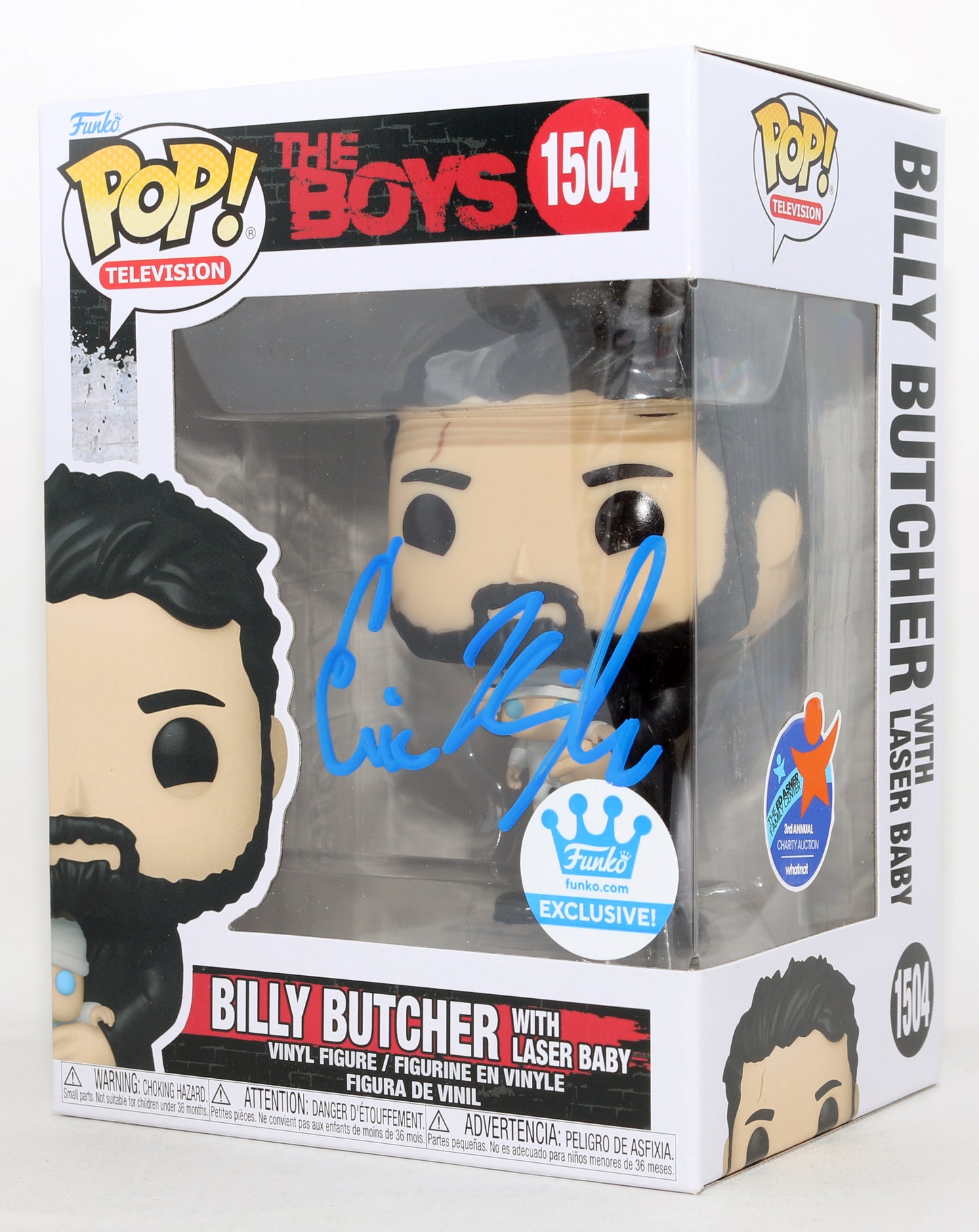 
                  
                    Karl Urban as Billy Butcher in The Boys Funko Store Exclusive Ed Asner Family Center 3rd Annual Charity Auction Signed Funko POP! #1504
                  
                