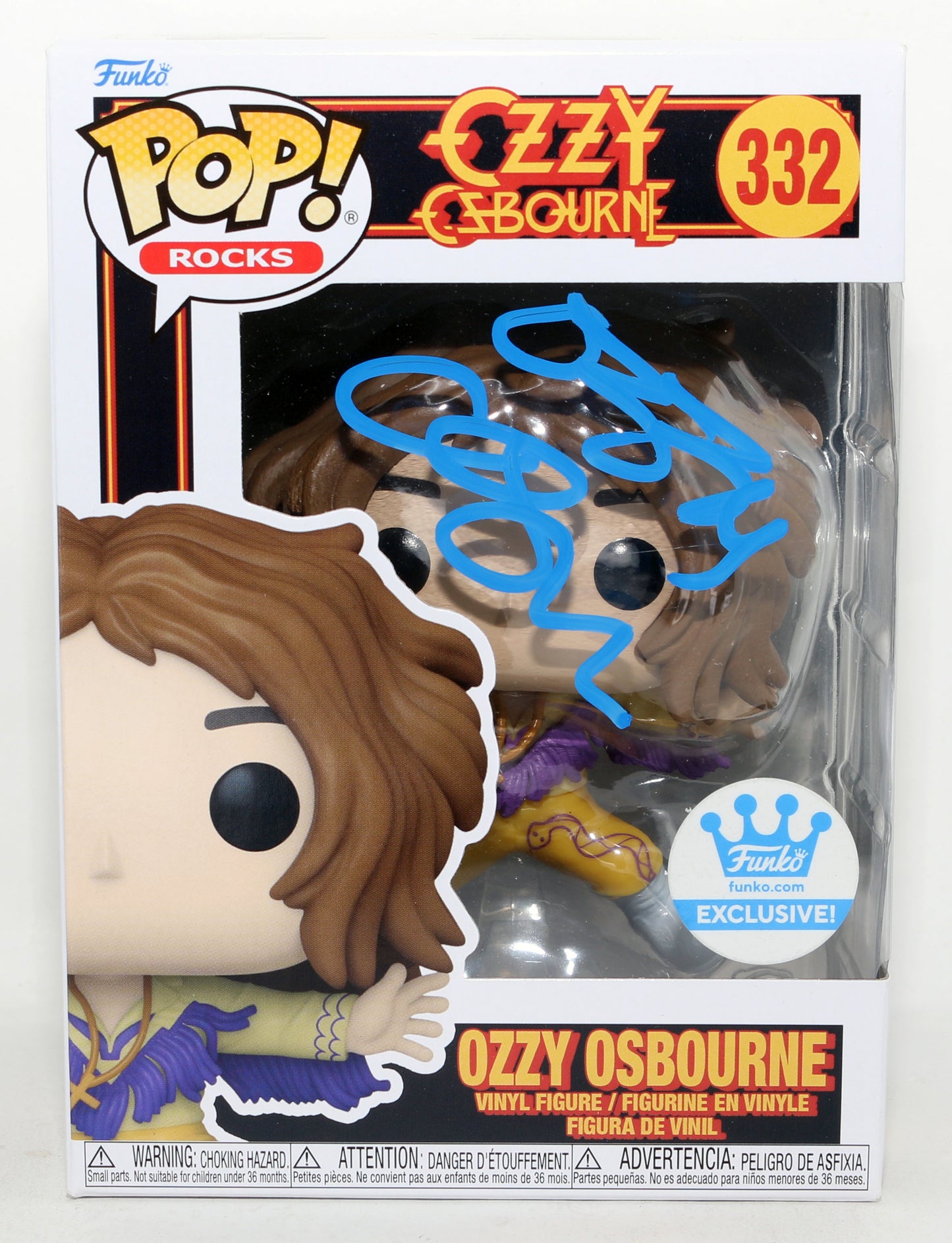 
                  
                    Ozzy Osbourne Lead Singer of Black Sabbath Funko Store Exclusive (Beckett) Signed Funko POP! #332
                  
                