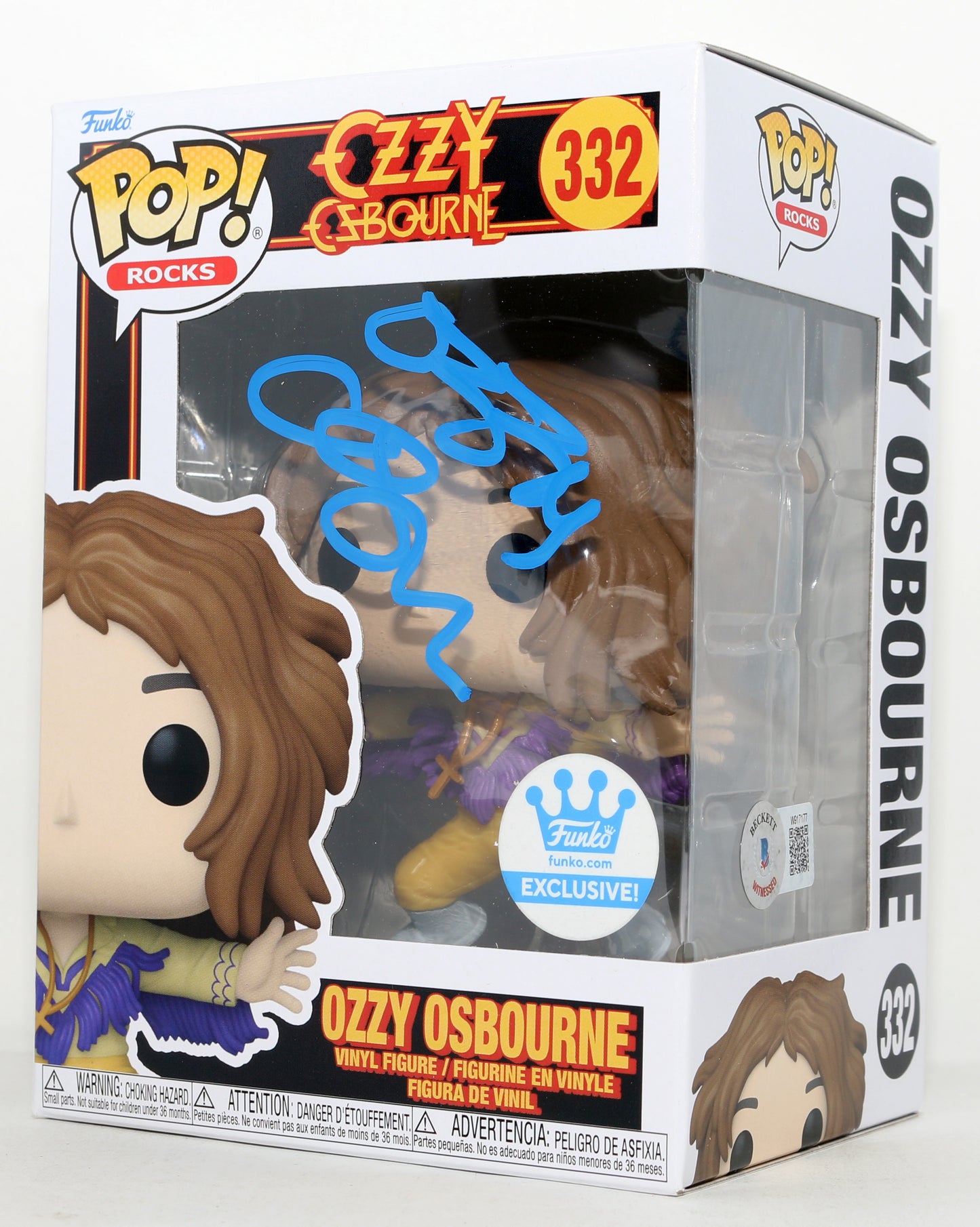 
                  
                    Ozzy Osbourne Lead Singer of Black Sabbath Funko Store Exclusive (Beckett) Signed Funko POP! #332
                  
                