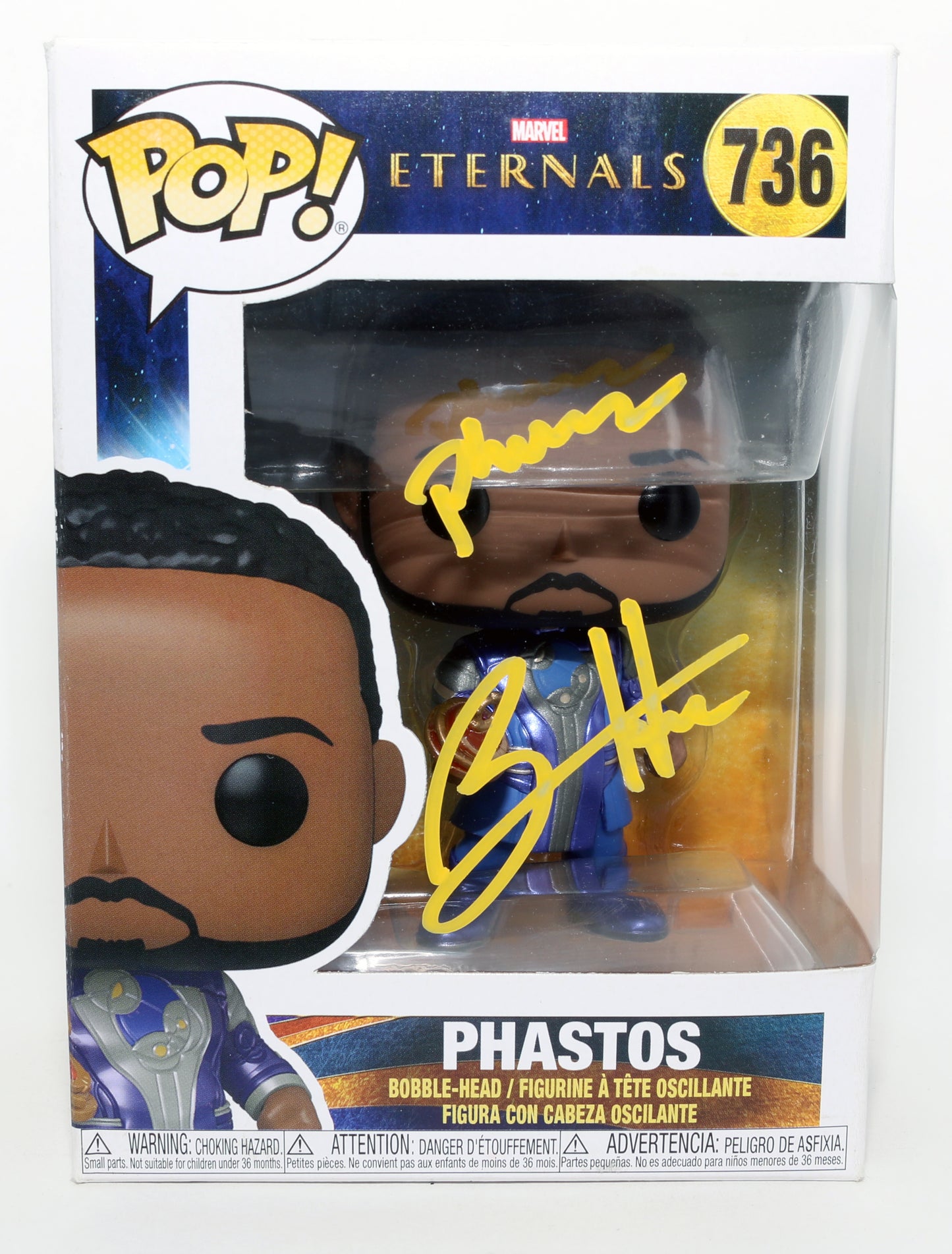 
                  
                    Brian Tyree Henry as Phastos in Eternals Signed Funko POP! #736 with Character Name
                  
                