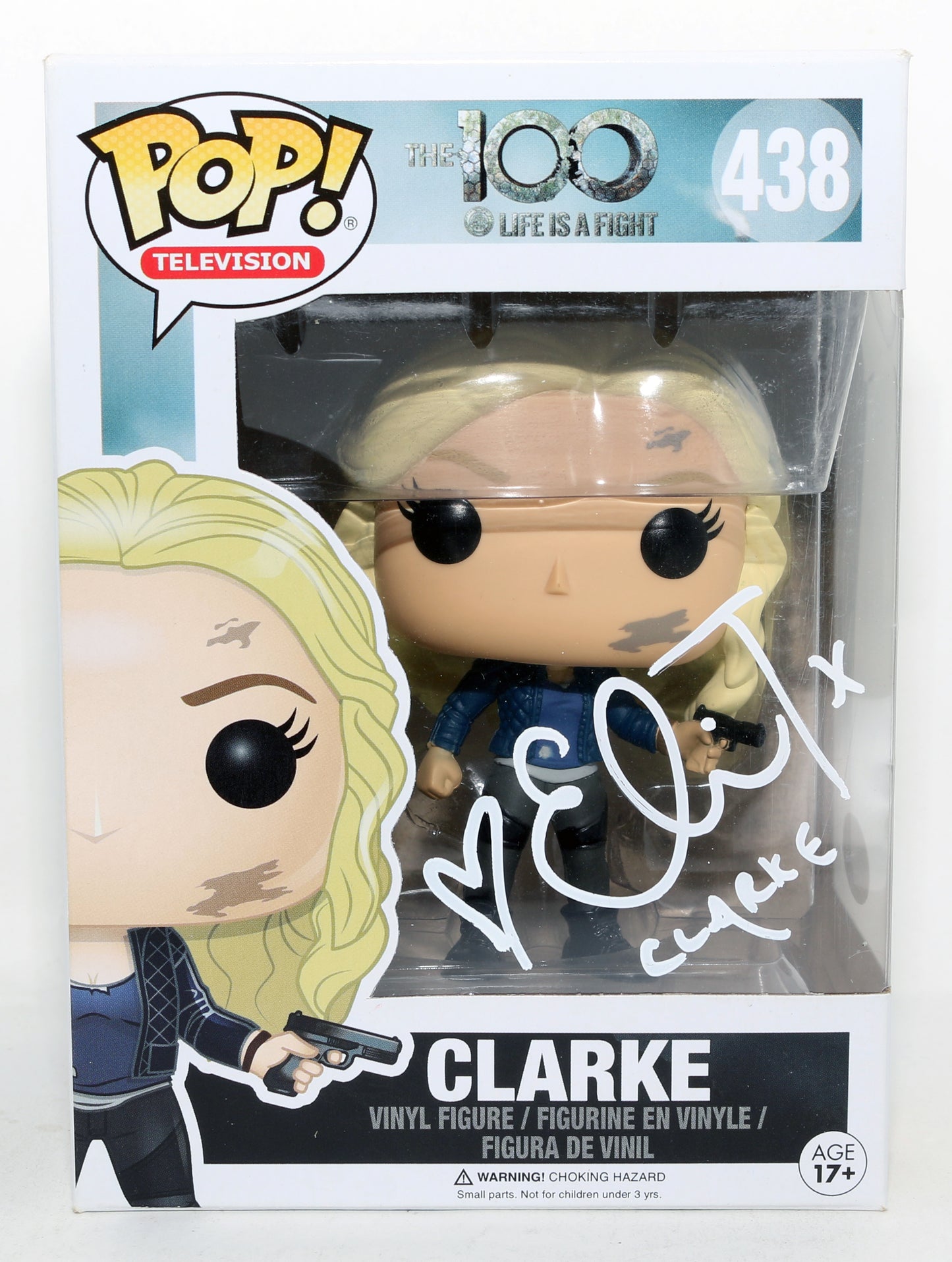 
                  
                    Eliza Taylor as Clarke Griffin in The 100 (JSA) Signed Funko POP! #438 with Character Name
                  
                