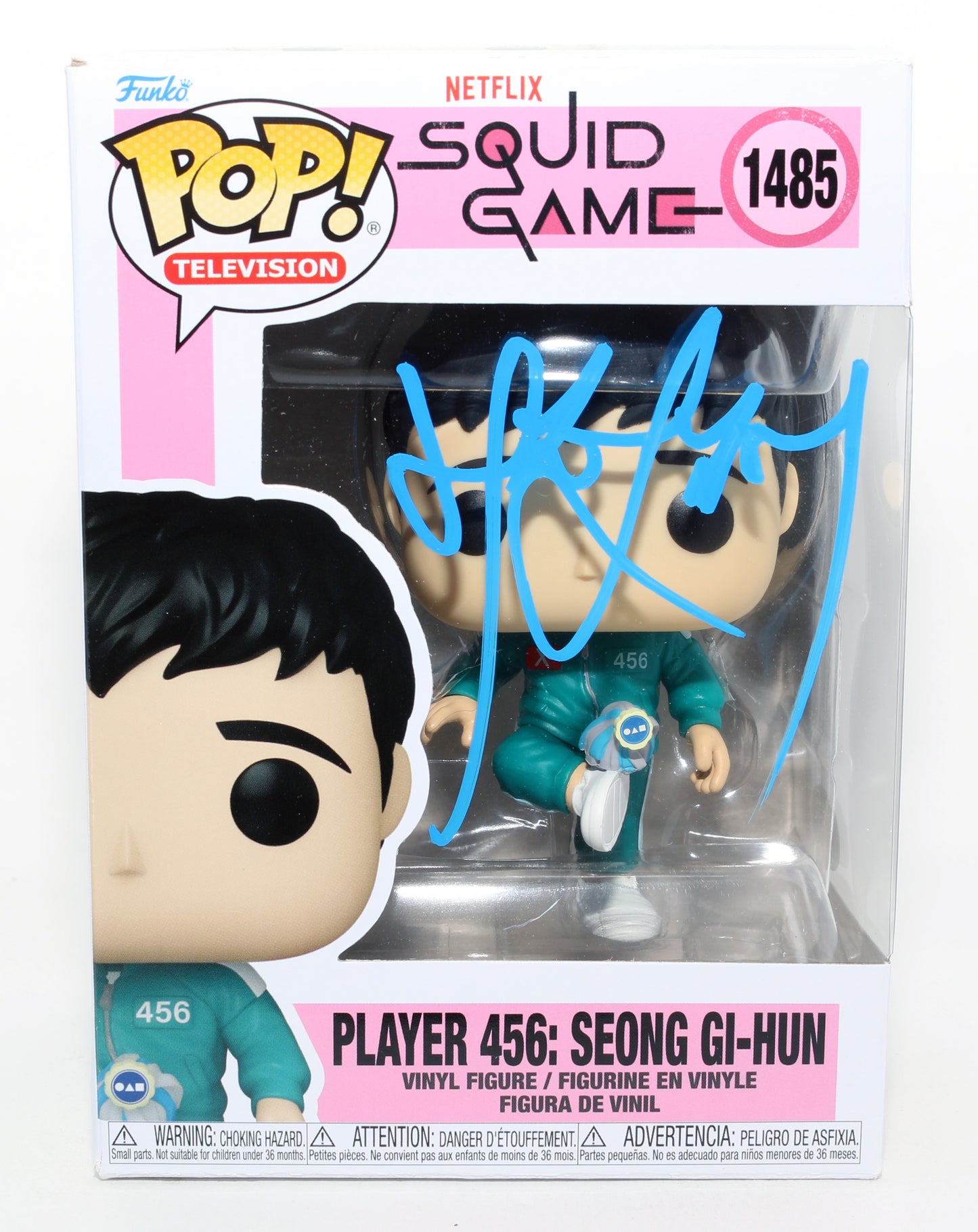 
                  
                    Lee Jung-jae as Seong Gi-Hun / Player 456 in Squid Game (JSA) Signed Funko POP! #1485
                  
                