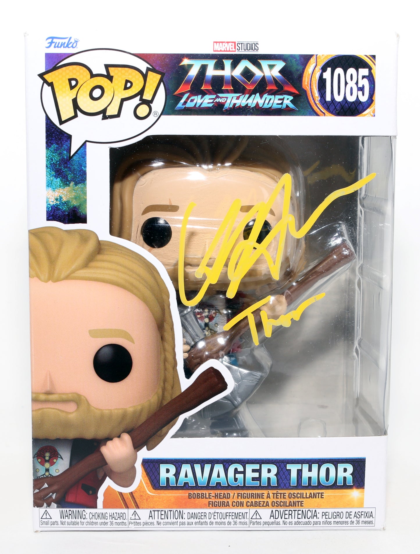 
                  
                    Chris Hemsworth as Ravager Thor in Thor: Love & Thunder Signed Funko POP! #1085 with Character Name
                  
                