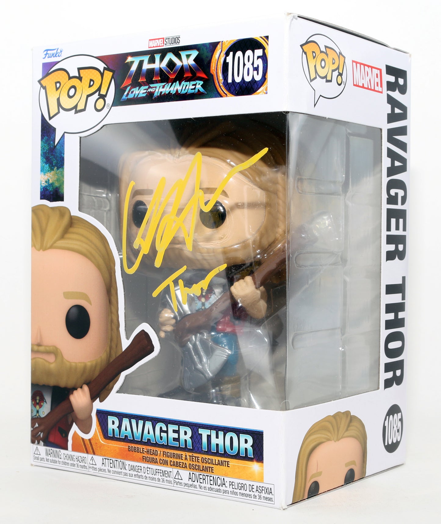 
                  
                    Chris Hemsworth as Ravager Thor in Thor: Love & Thunder Signed Funko POP! #1085 with Character Name
                  
                