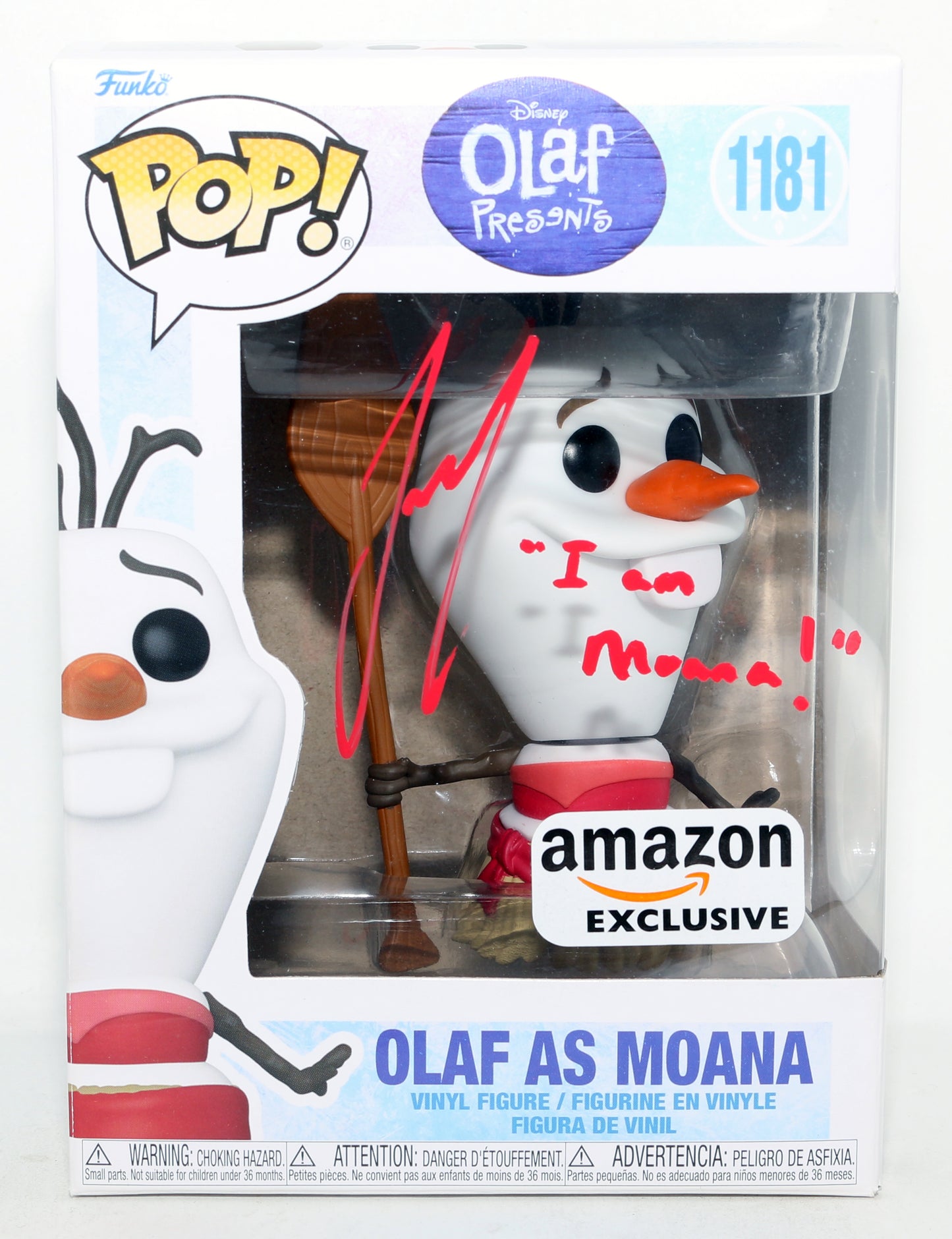 
                  
                    Josh Gad as Olaf in Olaf Presents Amazon Exclusive Signed Funko POP! #1181 with Quote
                  
                