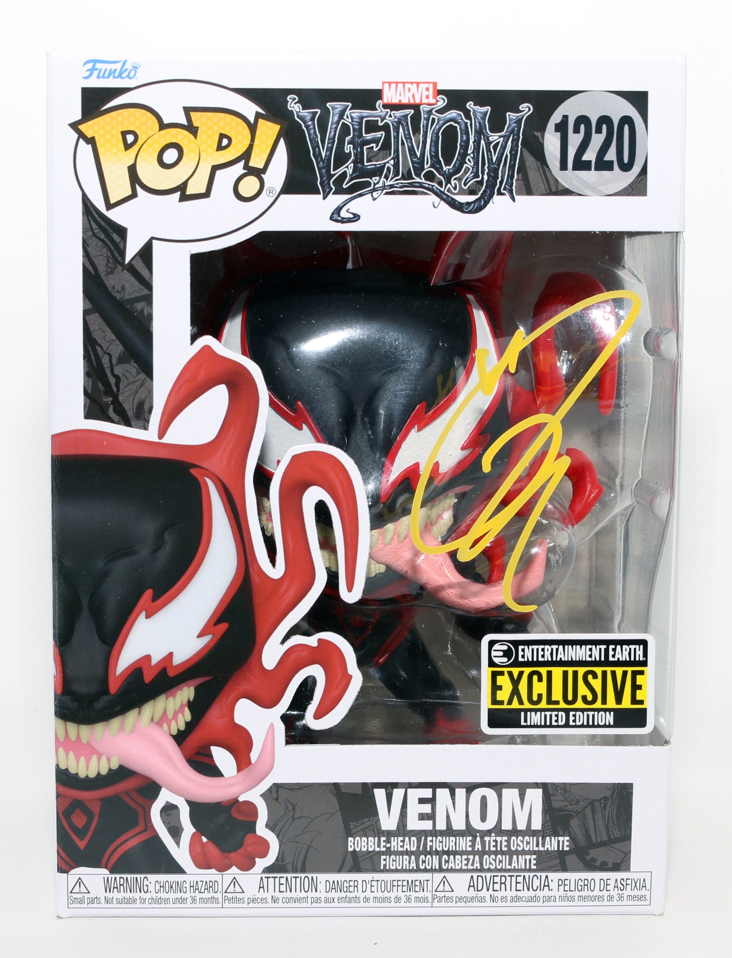 
                  
                    Tom Hardy as Venom in Venom Entertainment Earth Exclusive Signed Funko POP! #1220
                  
                