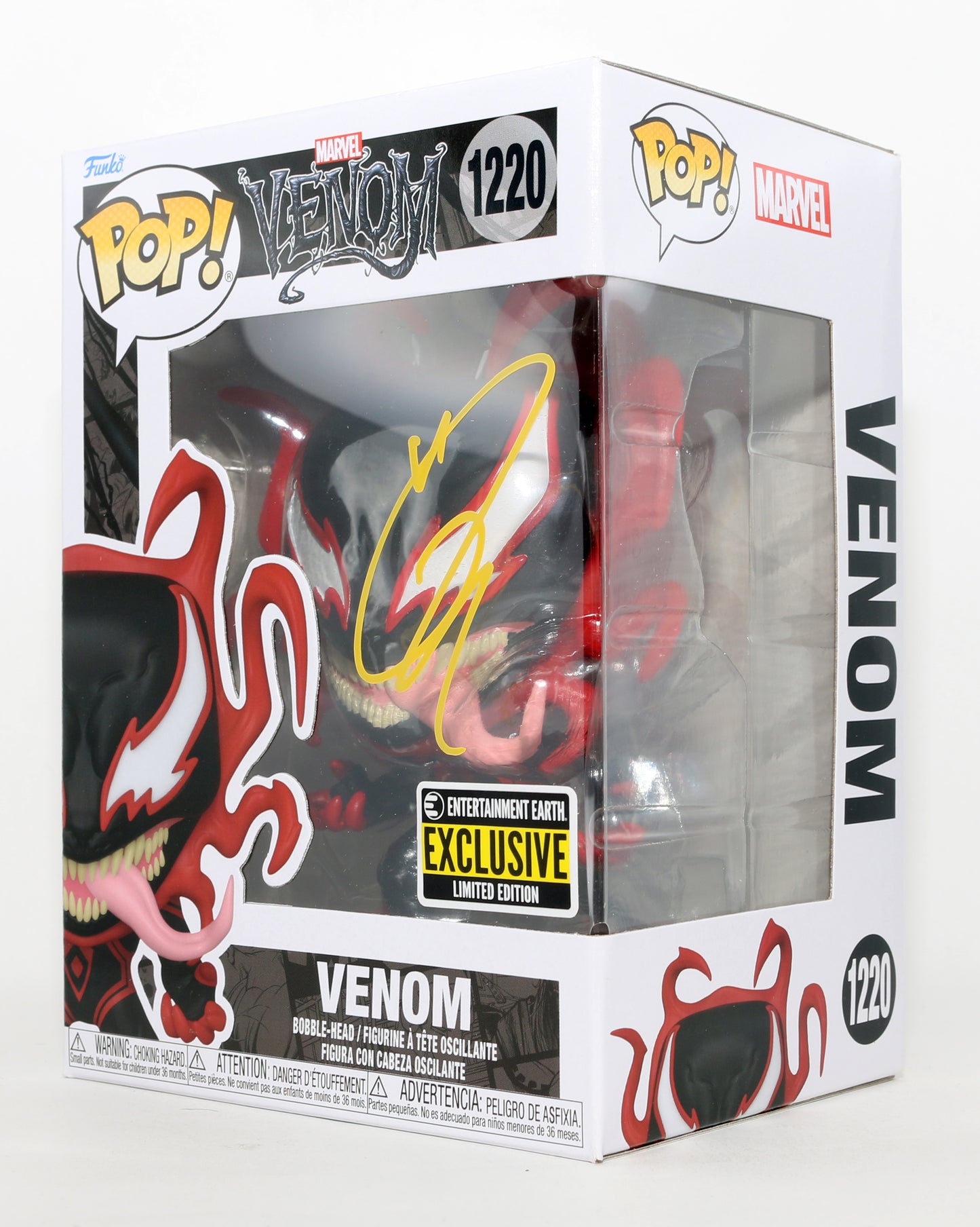 
                  
                    Tom Hardy as Venom in Venom Entertainment Earth Exclusive Signed Funko POP! #1220
                  
                