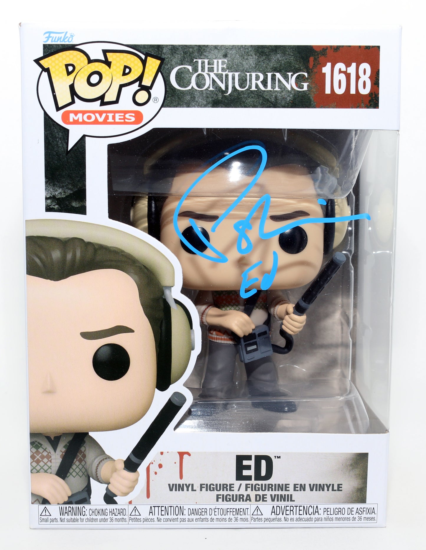 
                  
                    Patrick Wilson as Ed Warren in The Conjuring Signed Funko POP! #1618 with Character Name
                  
                