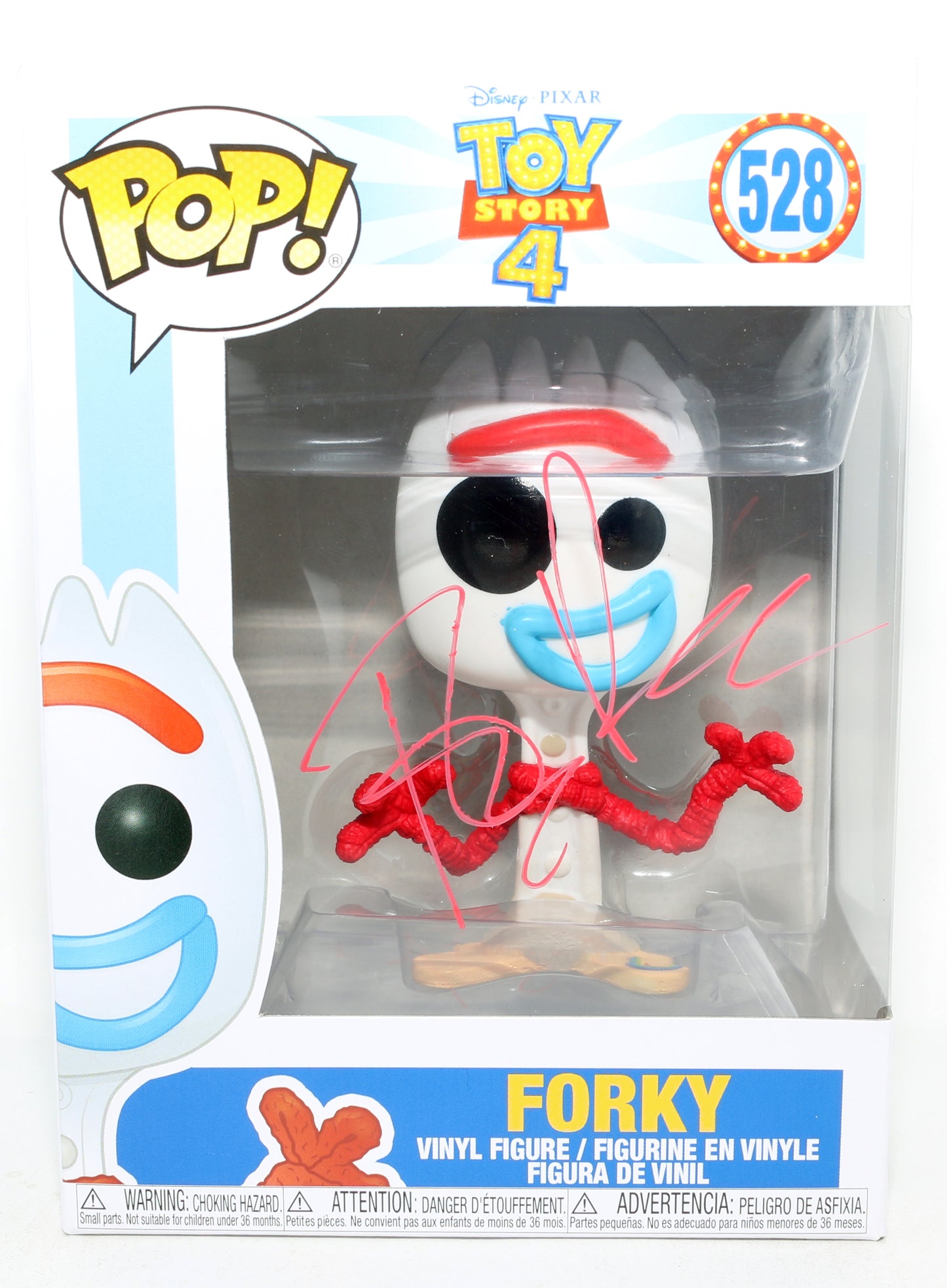 
                  
                    Tony Hale as Forky in Toy Story 4 Signed Funko POP! #528
                  
                