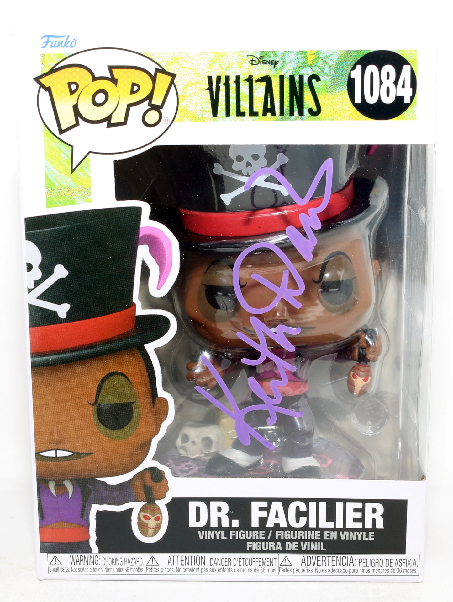
                  
                    Keith David as Dr. Facilier in Disney's The Princess & The Frog Signed Funko POP! #1084
                  
                