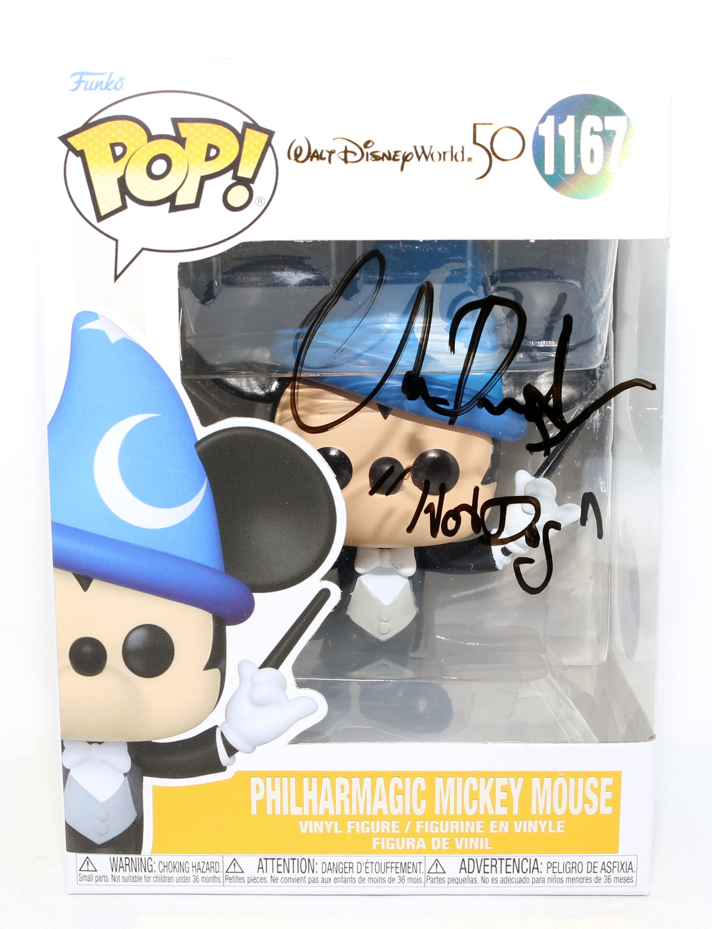 
                  
                    Chris Diamantopoulos Voice Actor for Mickey Mouse Ed Asner Family Center 3rd Annual Charity Auction Signed Funko POP! #1167 with Quote
                  
                