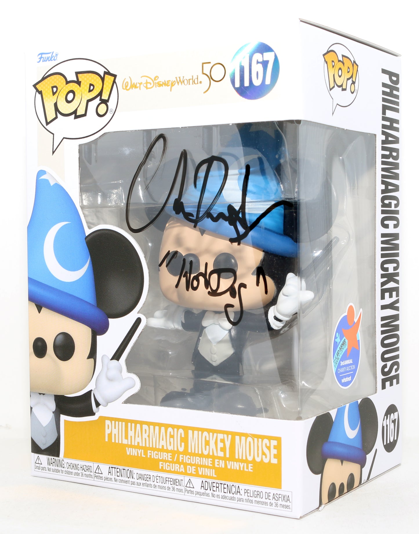 
                  
                    Chris Diamantopoulos Voice Actor for Mickey Mouse Ed Asner Family Center 3rd Annual Charity Auction Signed Funko POP! #1167 with Quote
                  
                
